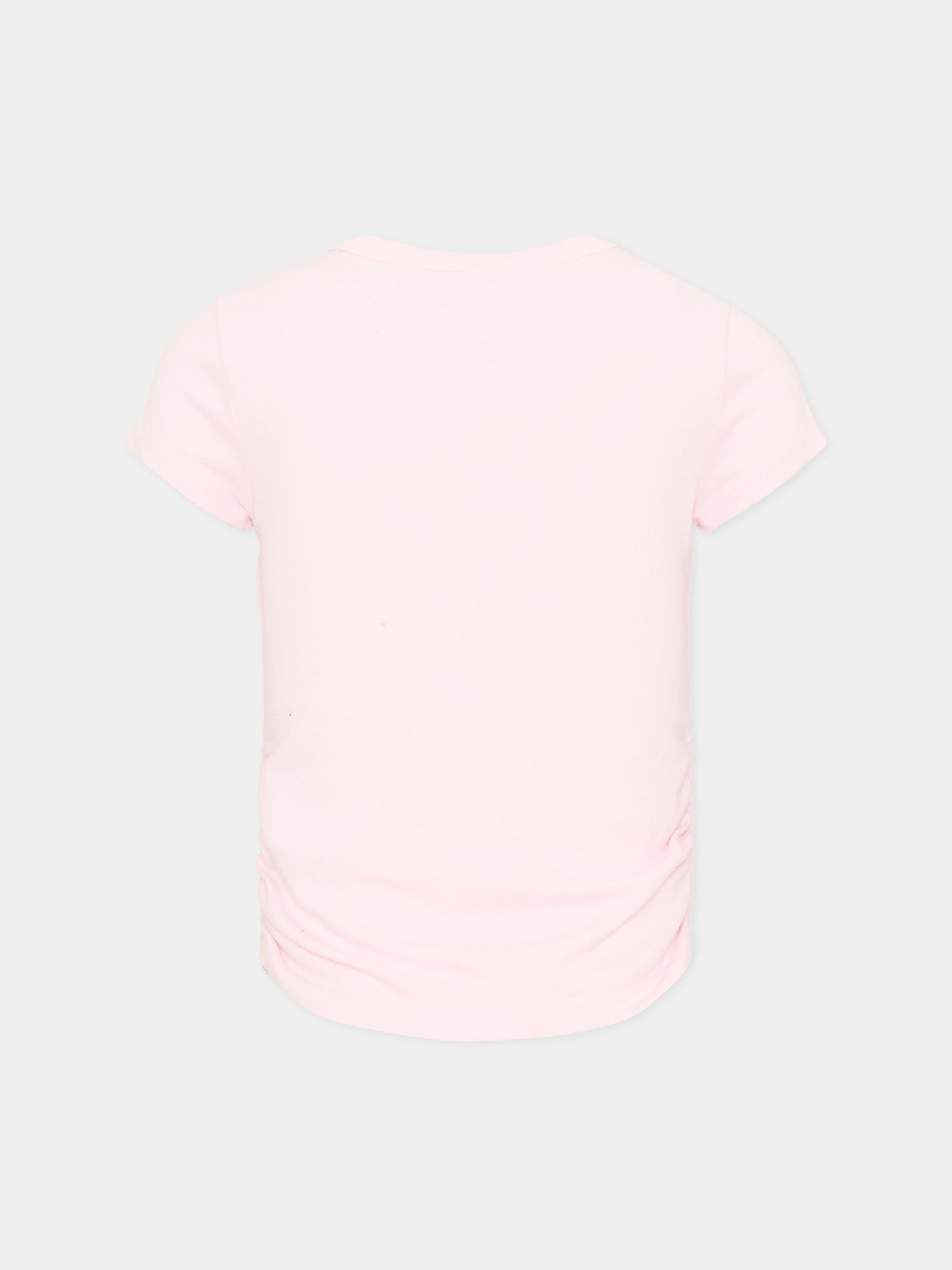 T-Shirt rosa per bambina con logo glitter,Abercrombie & Fitch,43AH35 ADM