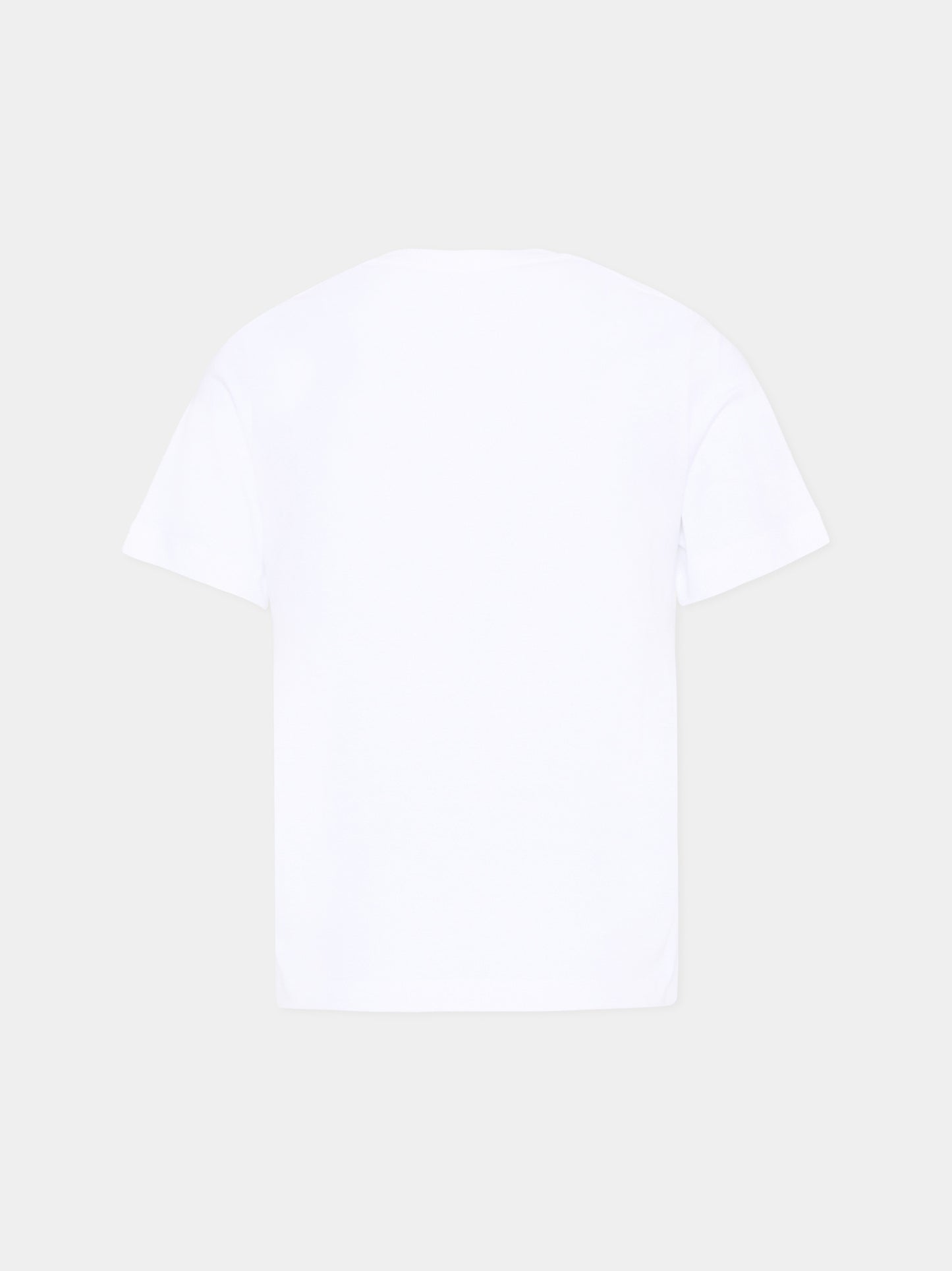 T-Shirt bianca per bambini con logo,Calvin Klein Kids,IU0IU00683 YAF