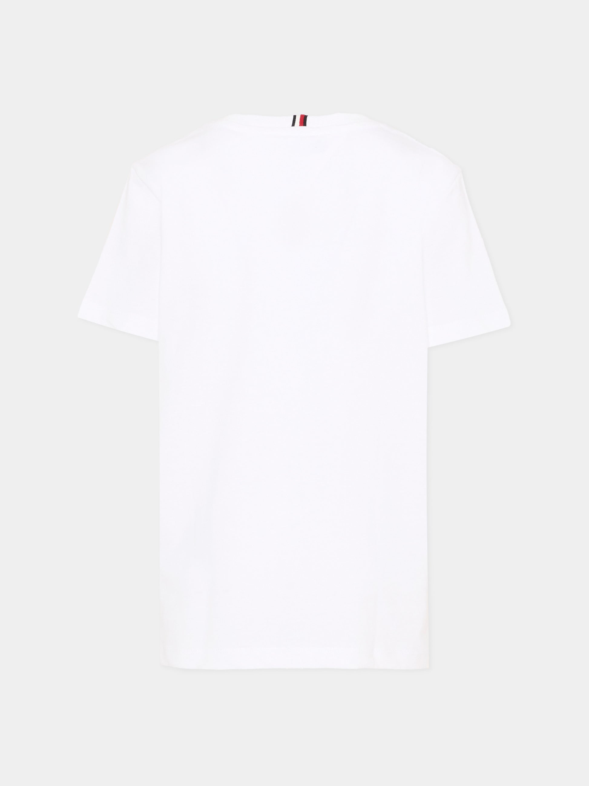 T-shirt bianca per bambini con logo,Tommy Hilfiger Junior,KB0KB09725 YBR