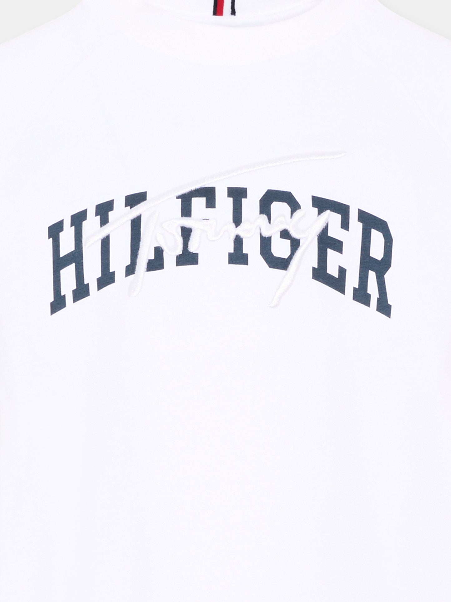 T-shirt bianca per bambini con logo,Tommy Hilfiger Junior,KB0KB09726 YBR