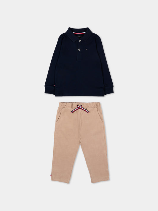 Completo sportivo multicolor per neonato con Tommy Flag,Tommy Hilfiger Junior,KN0KN02085 GUQ