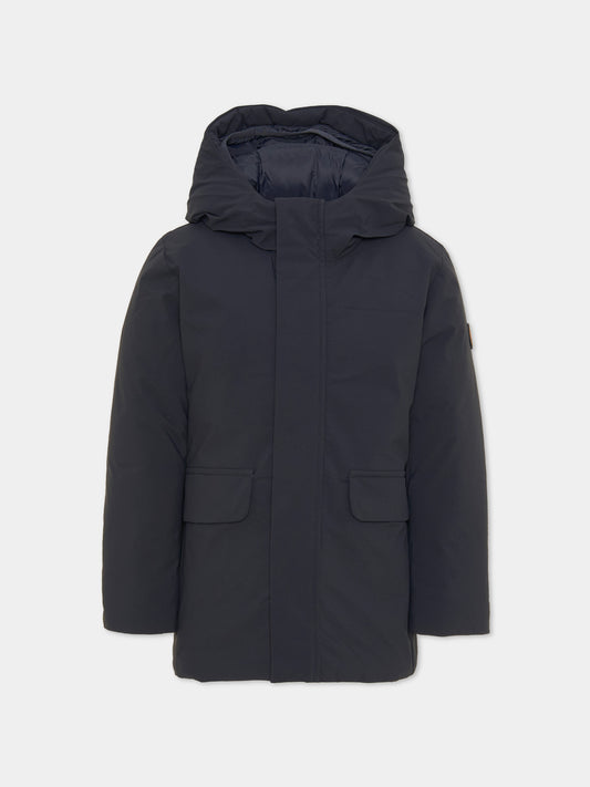 Piumino blu Theo per bambino,Save The Duck Kids,J43065B MATT23 90010