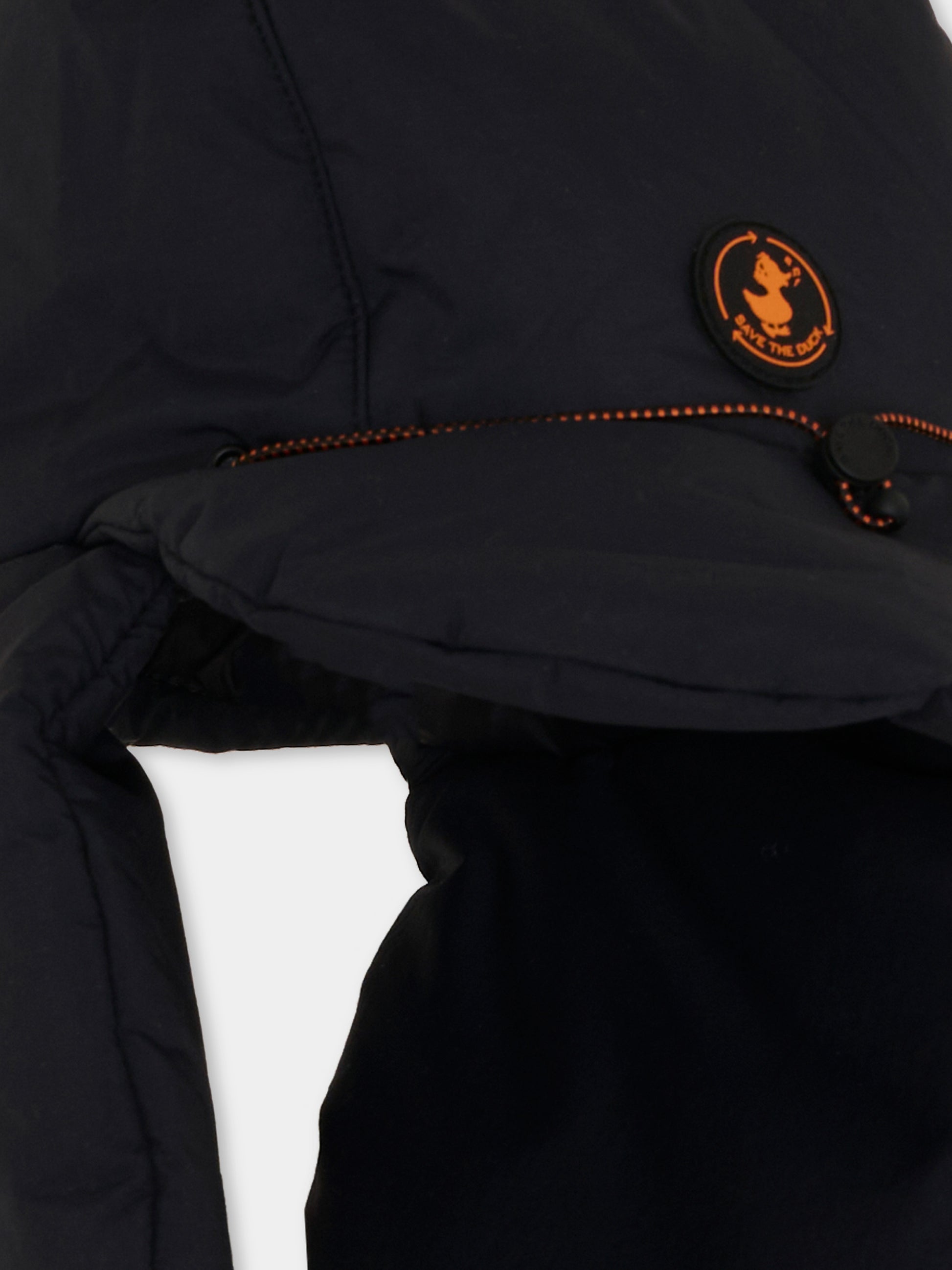 Cappello Jun nero per bambini con logo,Save The Duck Kids,DY1995U COFY21 10000