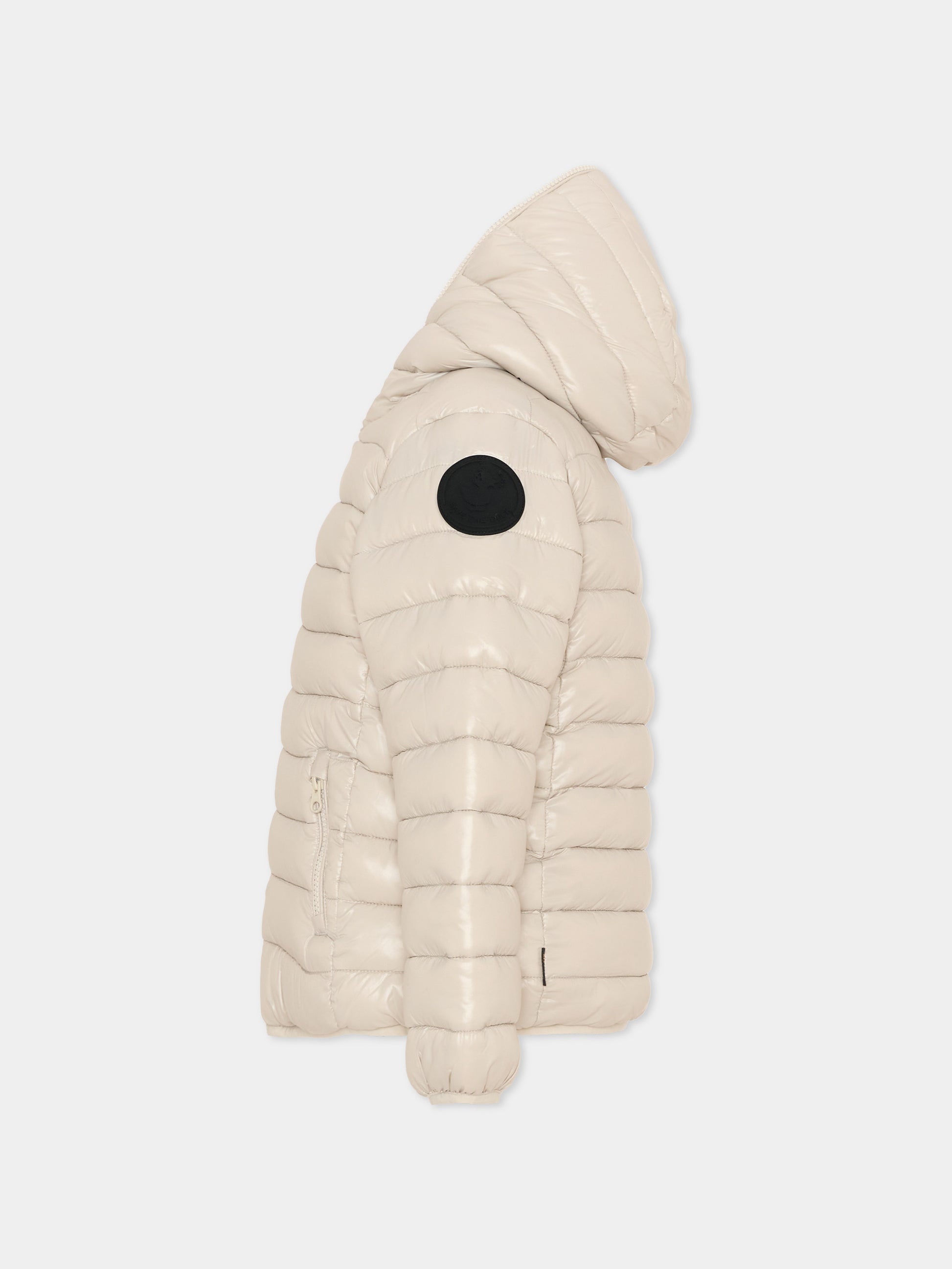 Piumino Gavin beige per bambini,Save The Duck Kids,J30947B LOVE21 40019