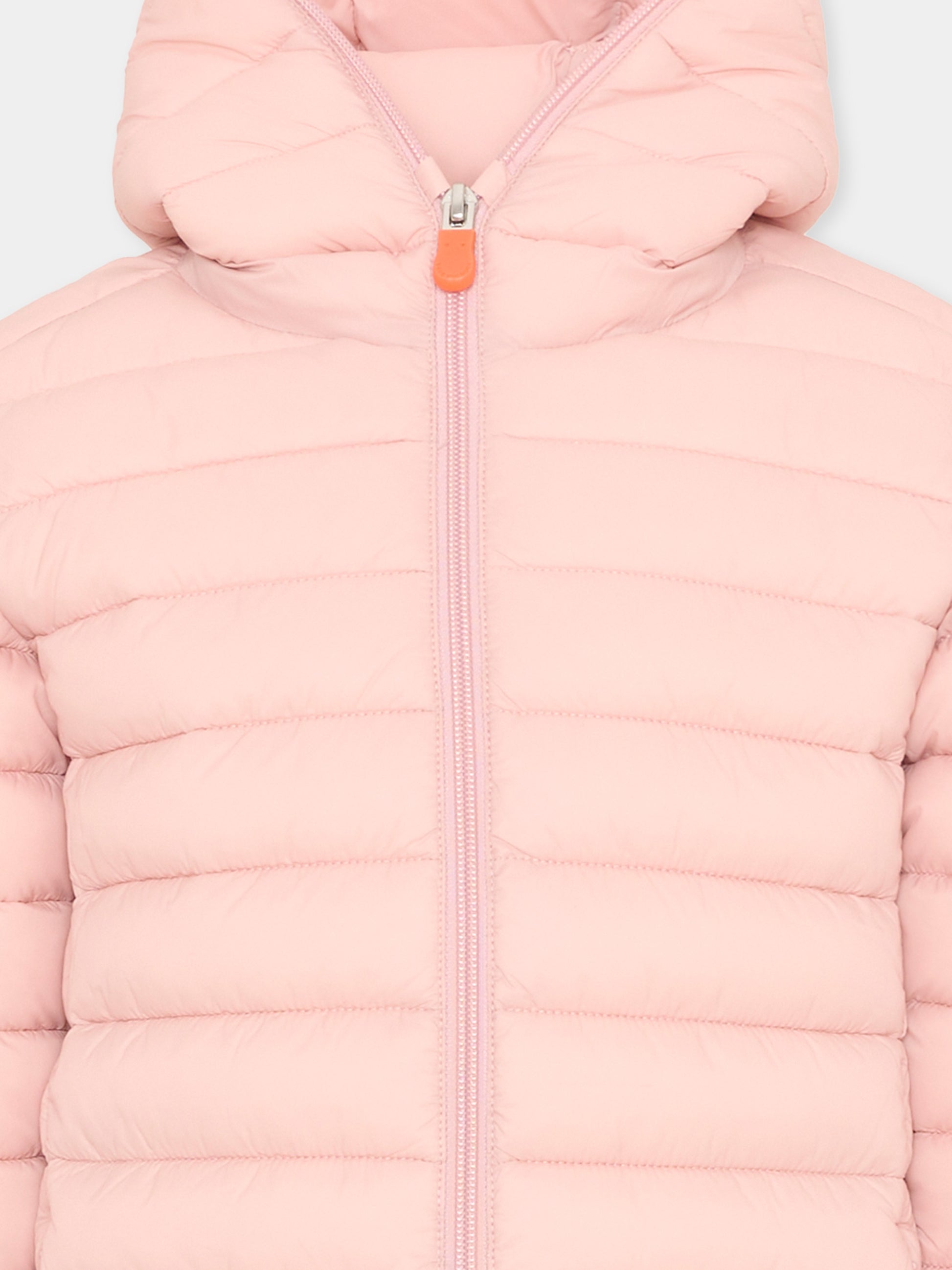 Piumino Lily rosa per bambina con logo,Save The Duck Kids,J32310G GIGA21 80007
