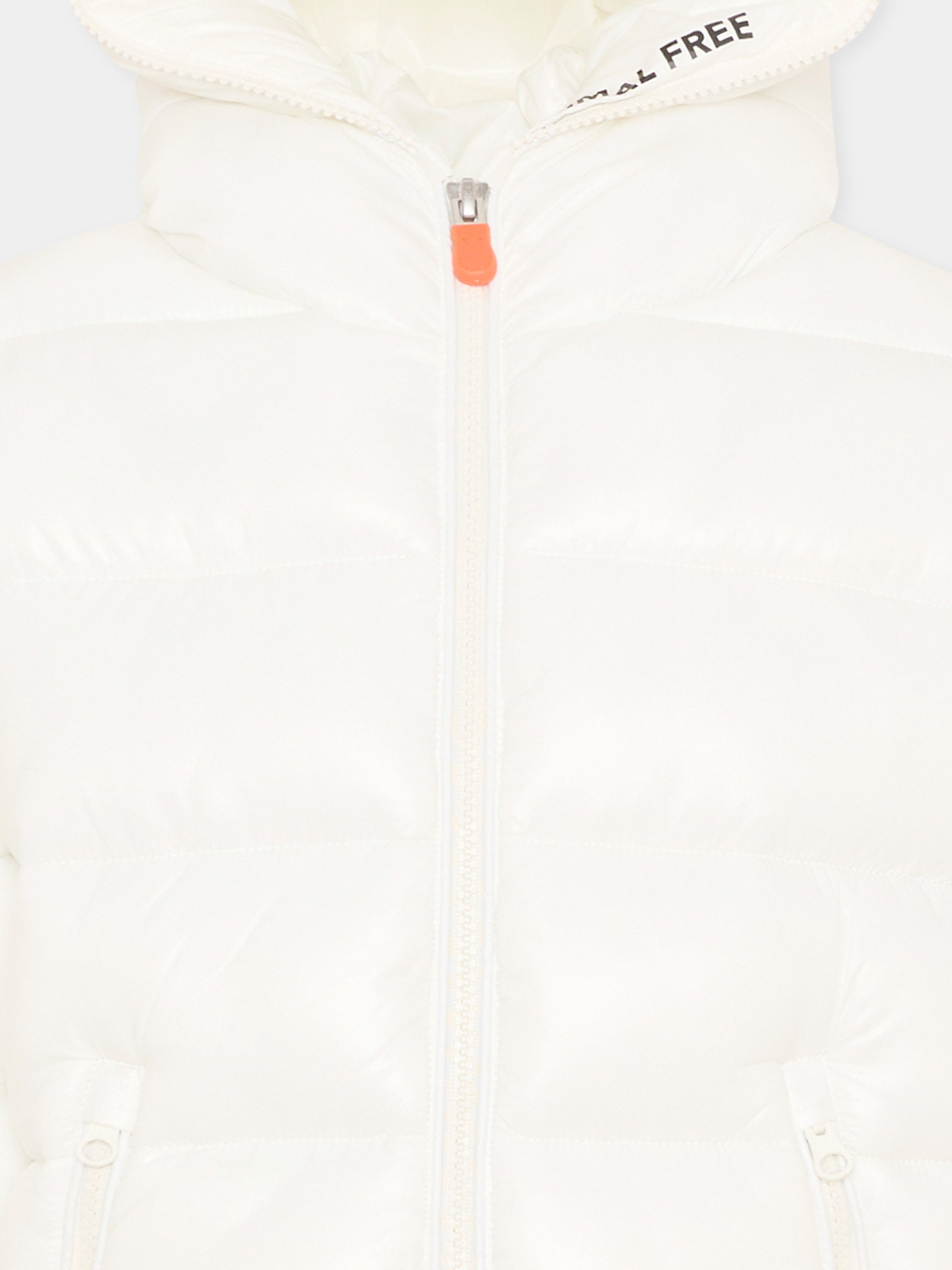 Piumino Kate bianco per bambini con logo,Save The Duck Kids,J38090G LOVE21 00002