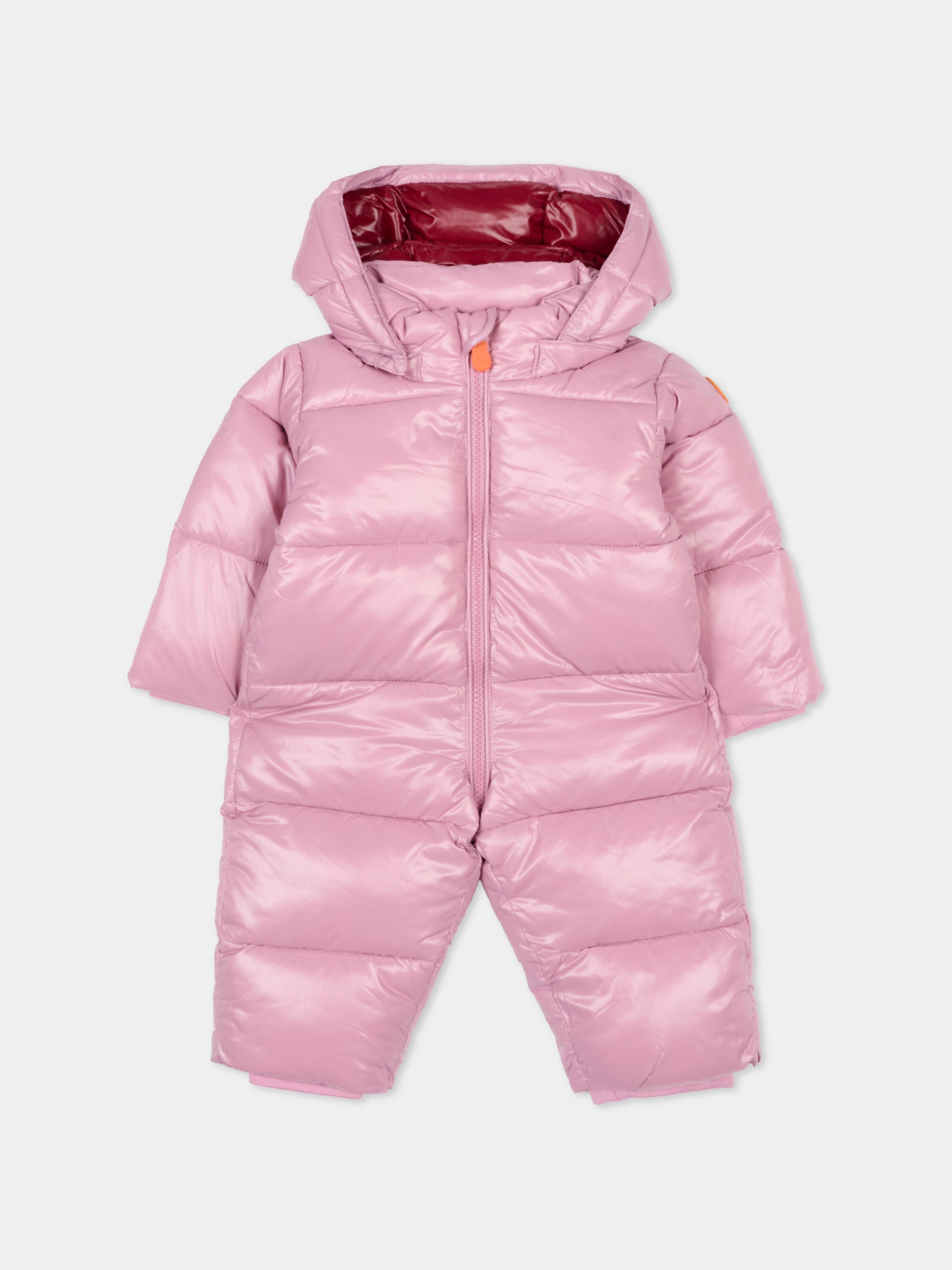 Piumino Shell rosa per neonata con logo,Save The Duck Kids,I30002X LOVE21 80044