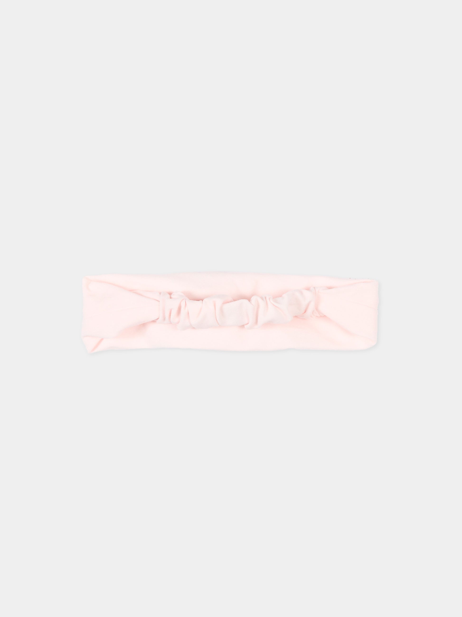 Fascia rosa per neonata con rosa,Monnalisa,73F006 6803 0092