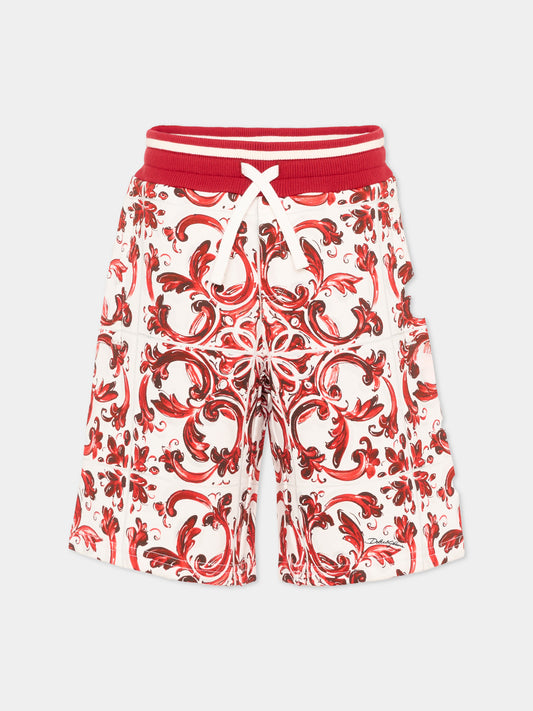 Shorts rosso per bambino,Dolce & Gabbana Kids,L4JQR4 II7KU IQ5DQ