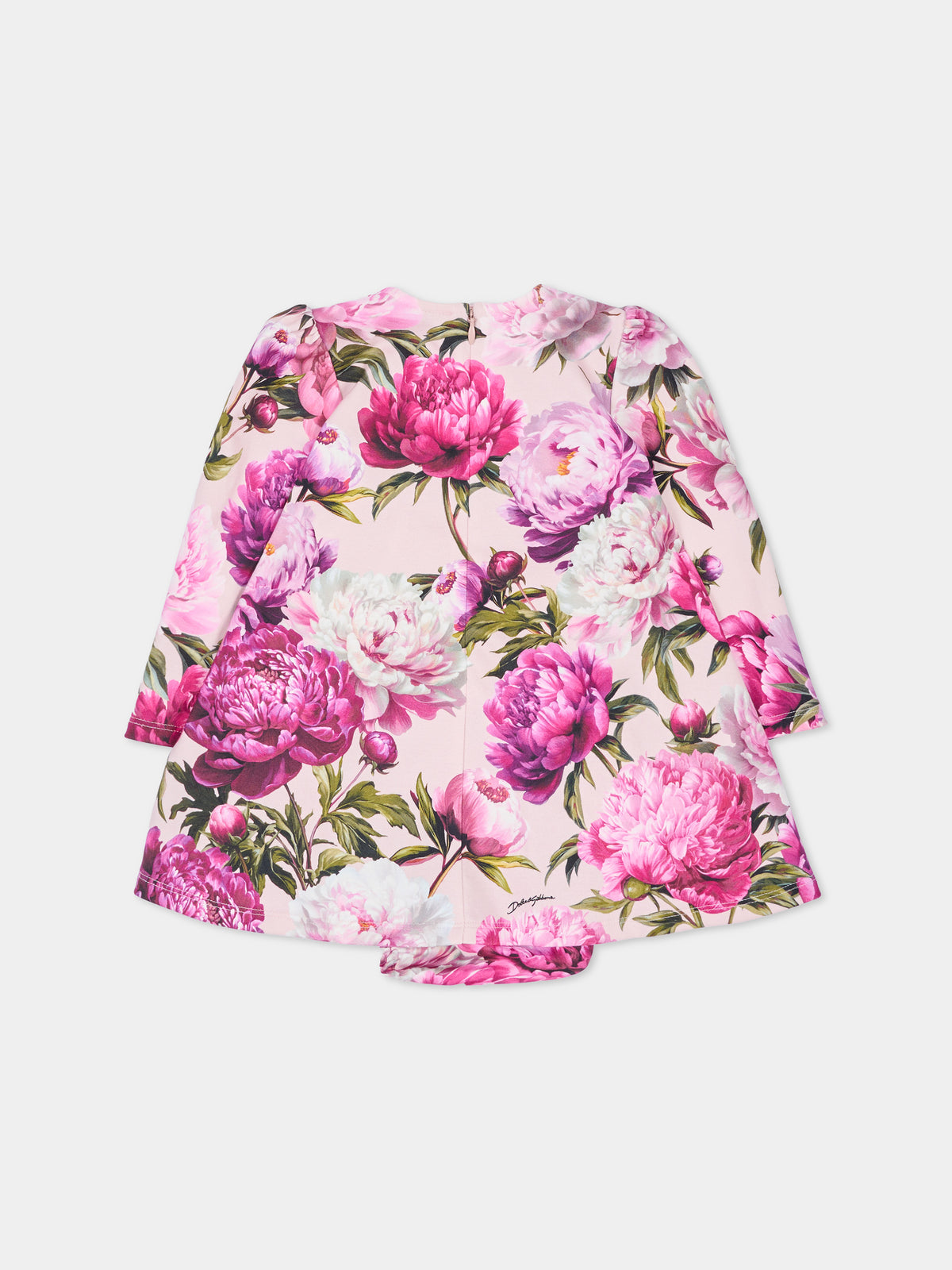 Abito elegante rosa per neonata floreale,Dolce & Gabbana Kids,L2JD9G G7Q0D HF6FZ