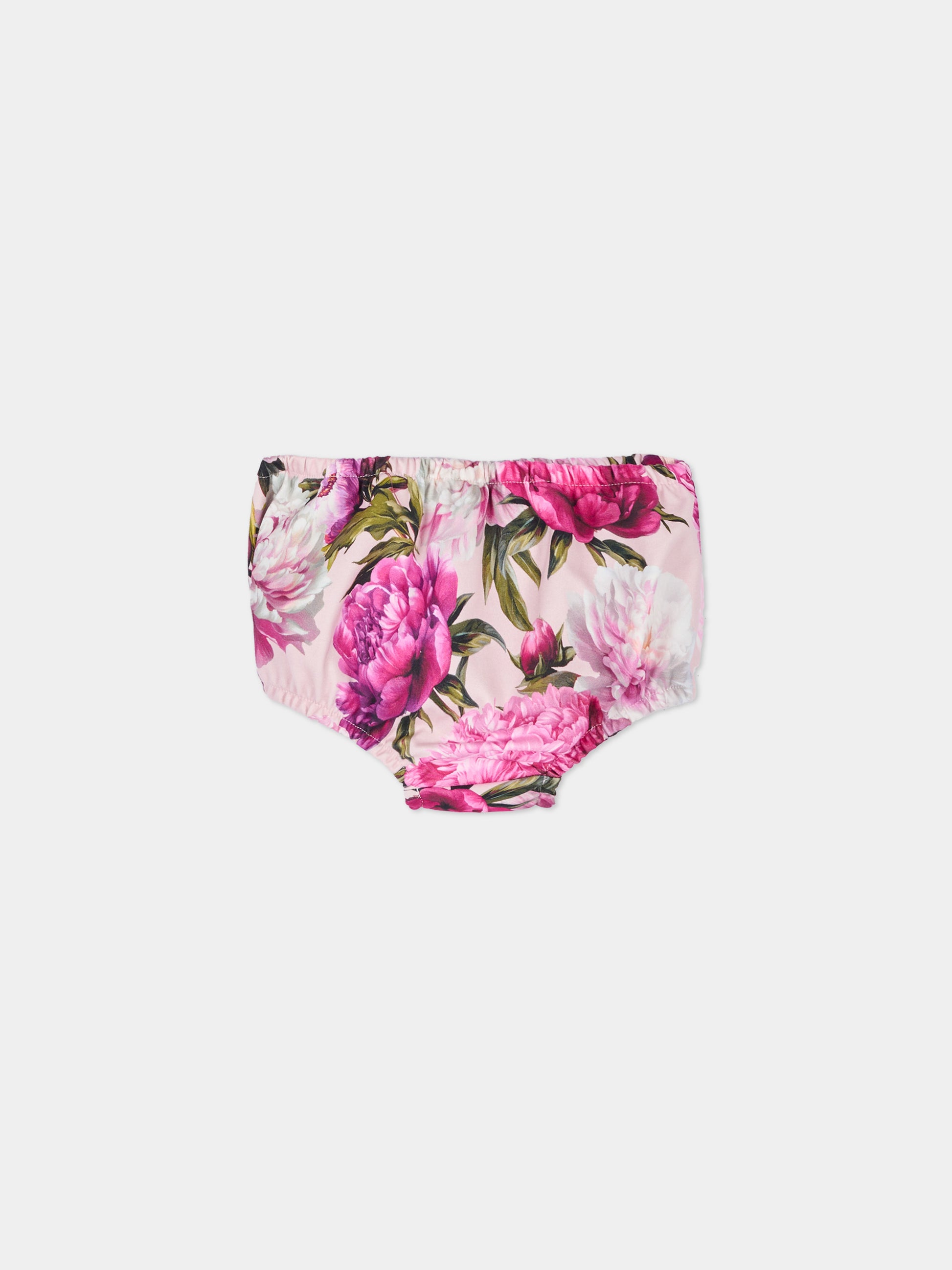 Abito elegante rosa per neonata floreale,Dolce & Gabbana Kids,L2JD9G G7Q0D HF6FZ