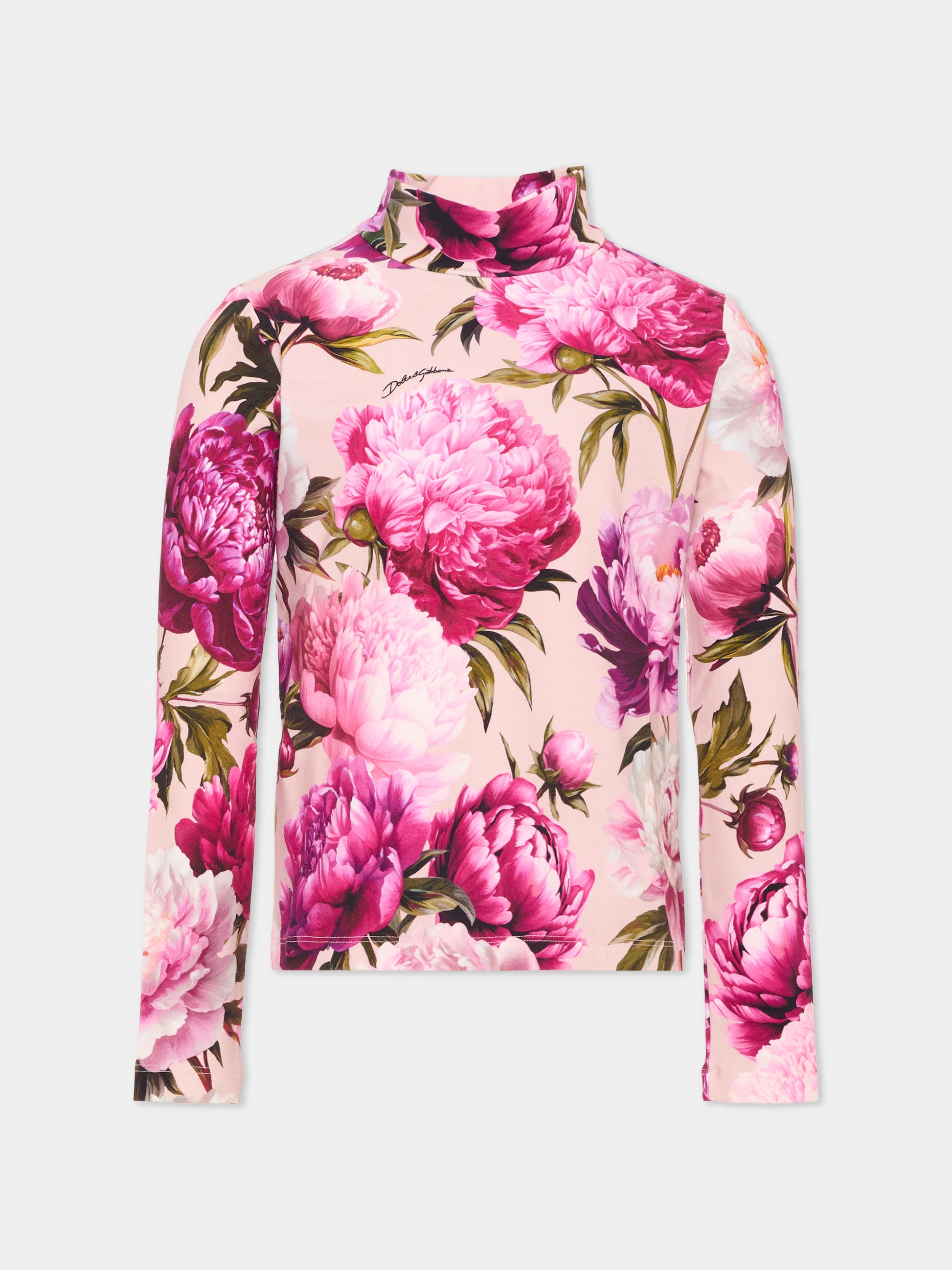 Dolcevita rosa per bambina floreale,Dolce & Gabbana Kids,L5JTLE G7QZU HF6FZ
