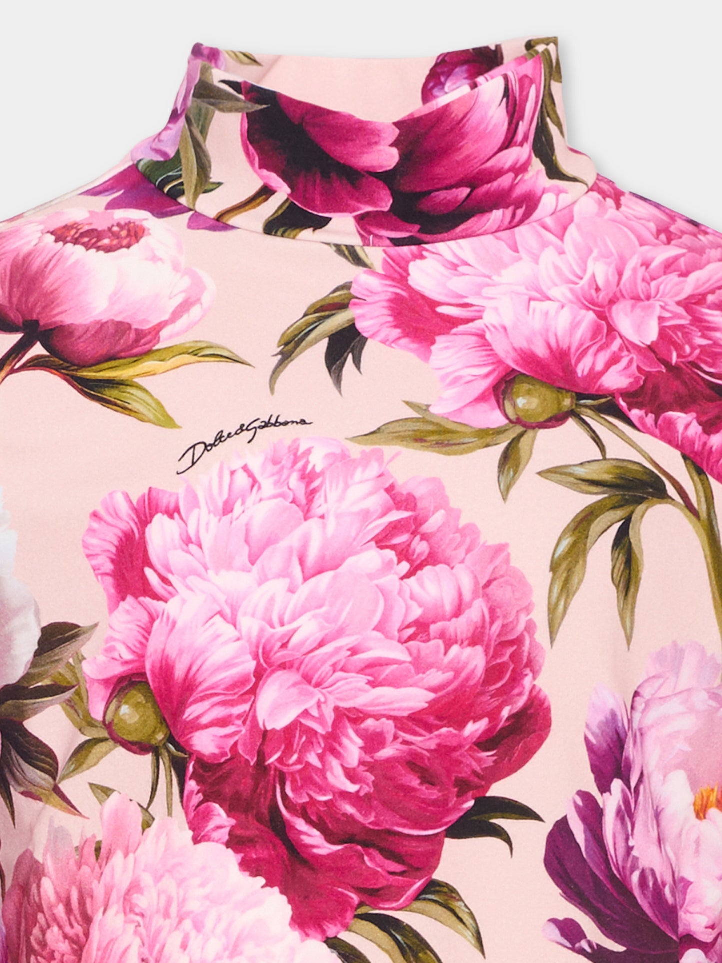 Dolcevita rosa per bambina floreale,Dolce & Gabbana Kids,L5JTLE G7QZU HF6FZ
