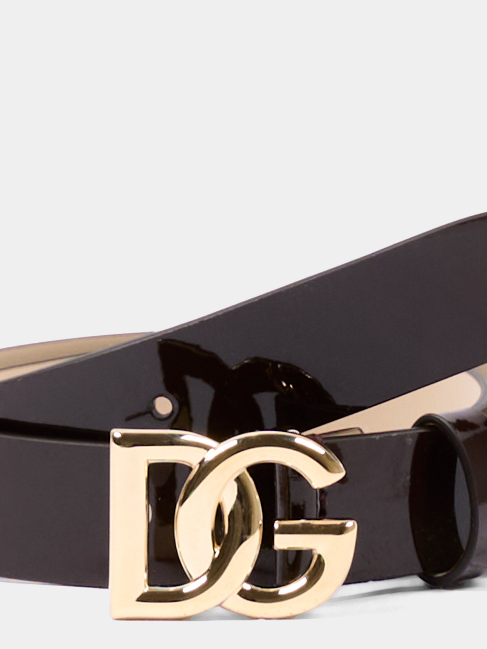 Cintura marrone per bambina con logo,Dolce & Gabbana Kids,EE0068 A1067 80058