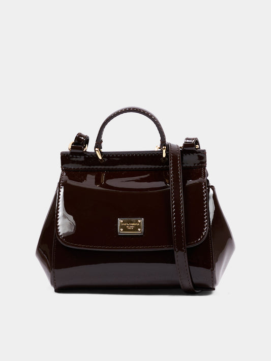 Borsa elegante marrone per bambina con logo,Dolce & Gabbana Kids,EB0003 A1067 80058