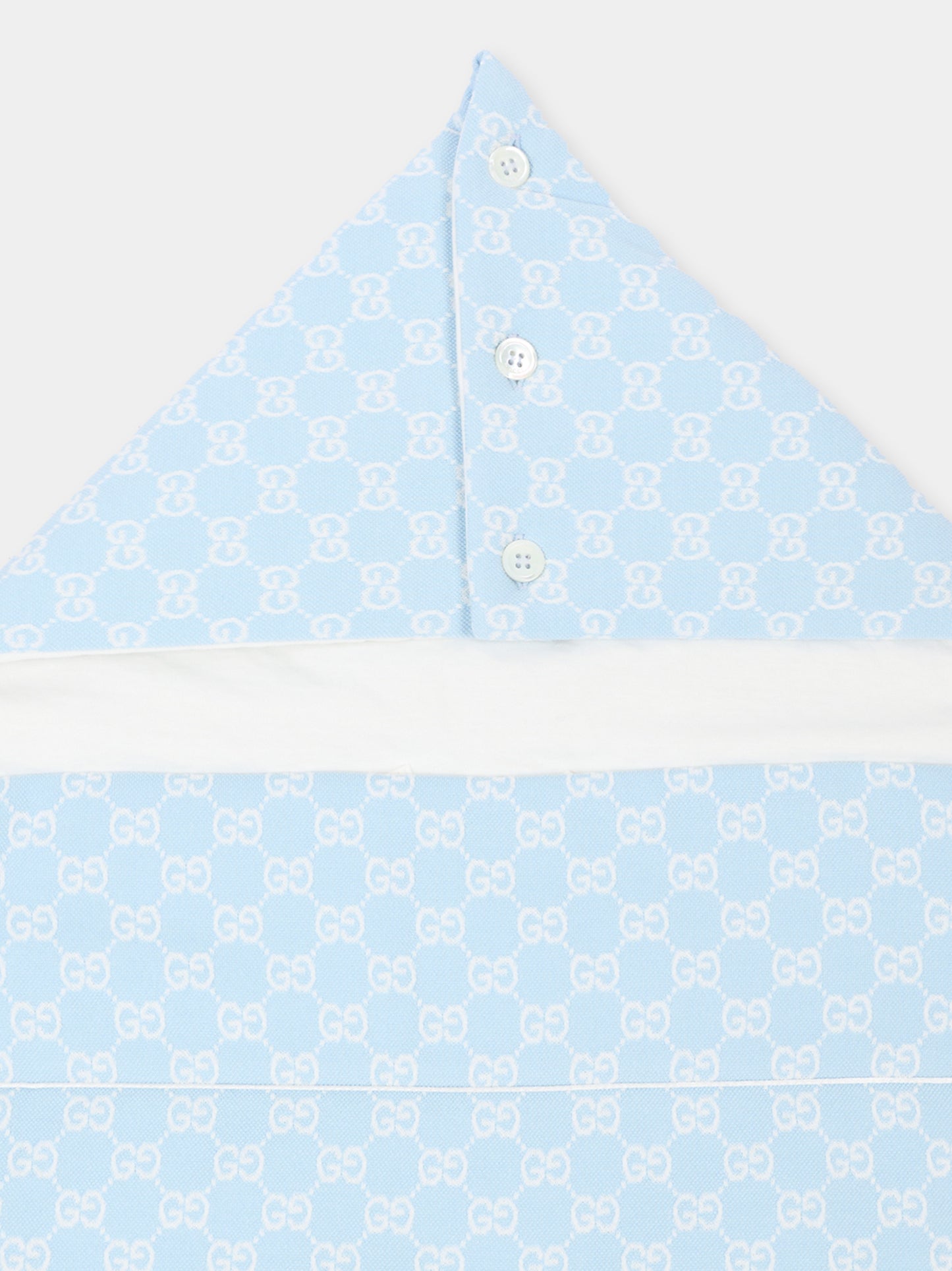 Sacco nanna azzurro per neonato GG,Gucci Kids,865783 XJHBA 4914