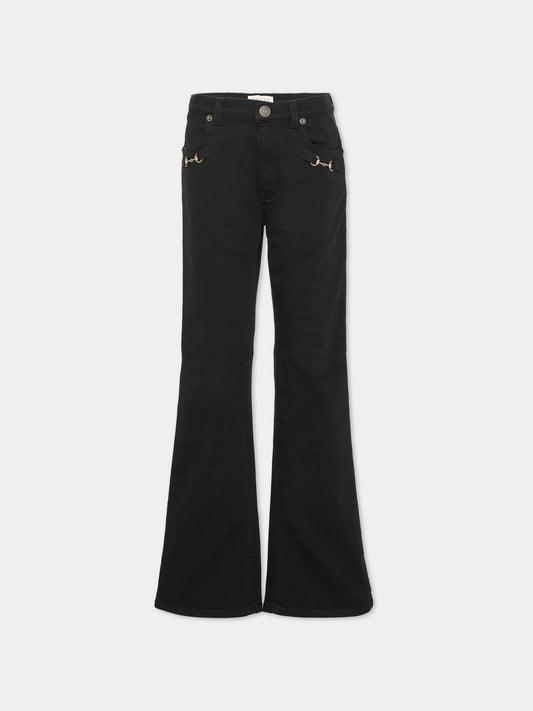 Jeans nero per bambino svasato,Gucci Kids,870025 XDC41 1168