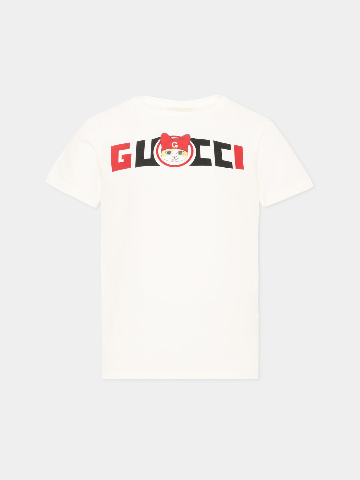 Ivory short sleeve T-shirt for boy logo