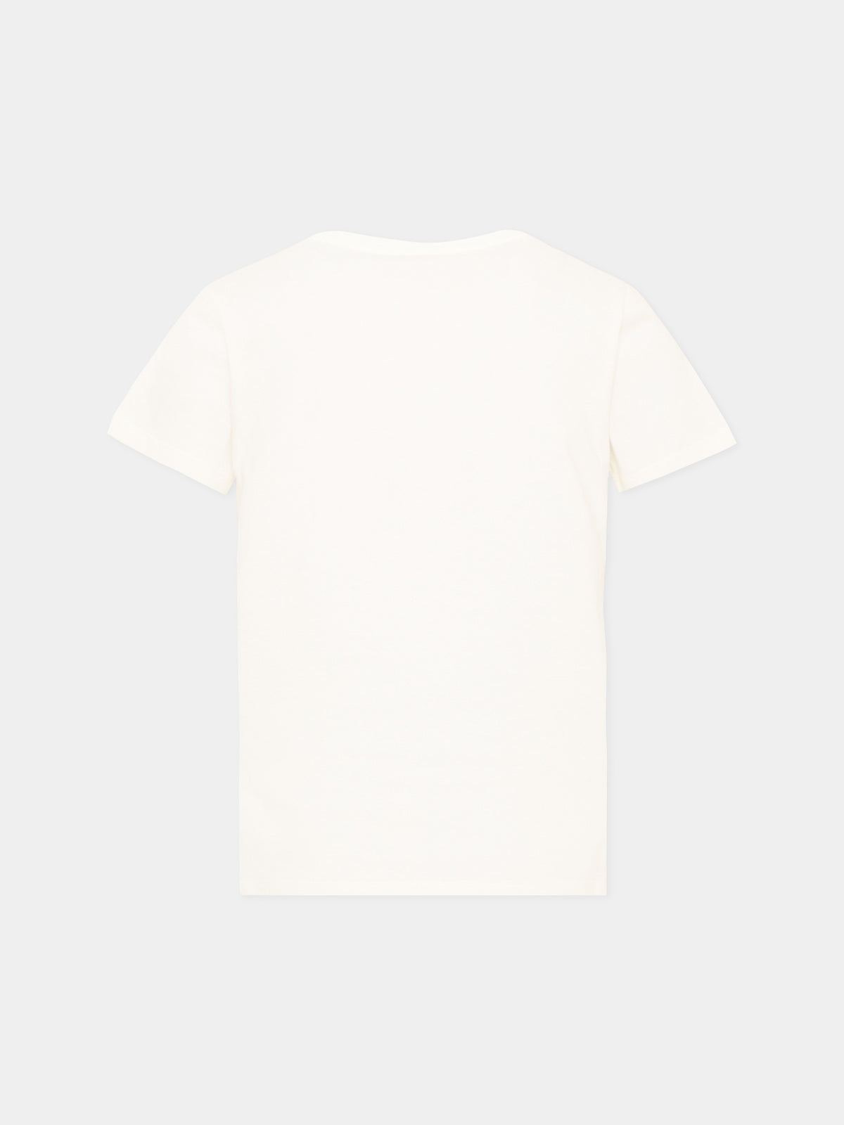 Ivory short sleeve T-shirt for boy logo