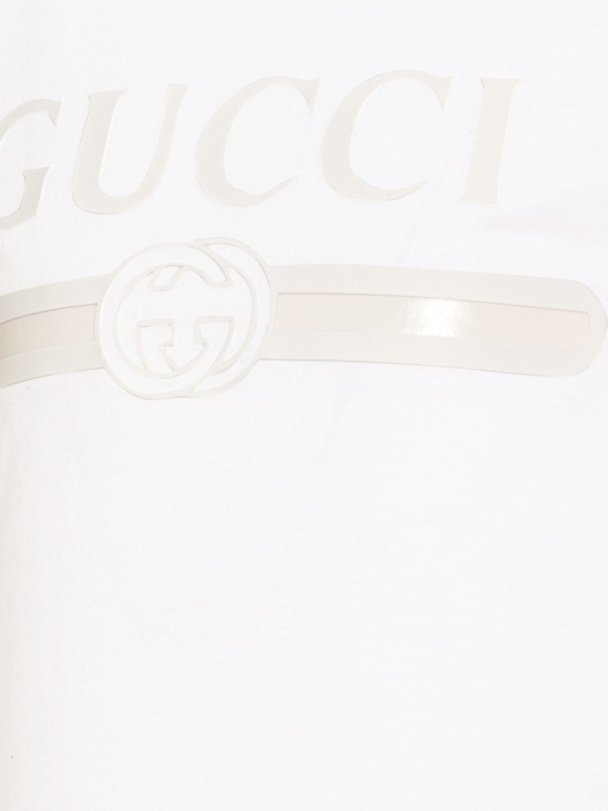 T-shirt a manica corta bianca per bambini logo,Gucci Kids,864634 XJHW6 9043