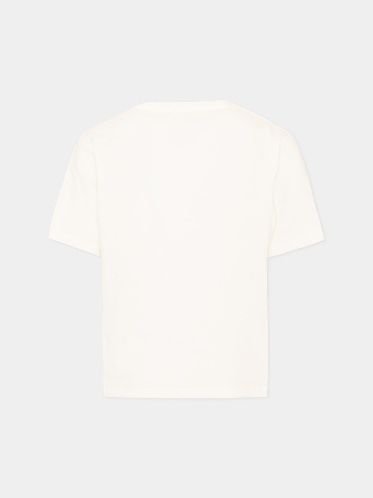 T-shirt bianca per bambina con stampa,Gucci Kids,835229 XJHXT 9214