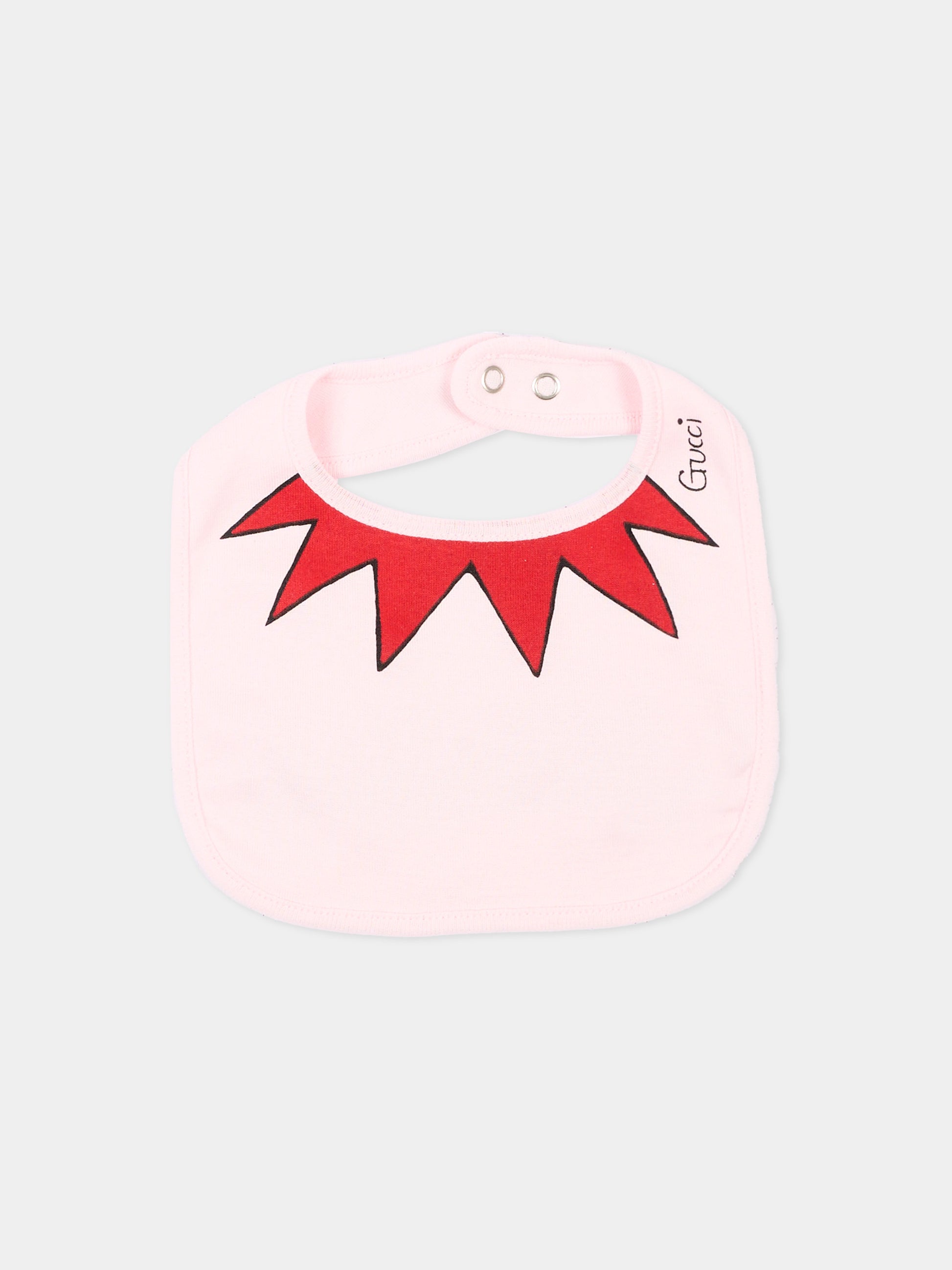 Set Tutine rosa per neonata stampato,Gucci Kids,873813 XJHZD 5595