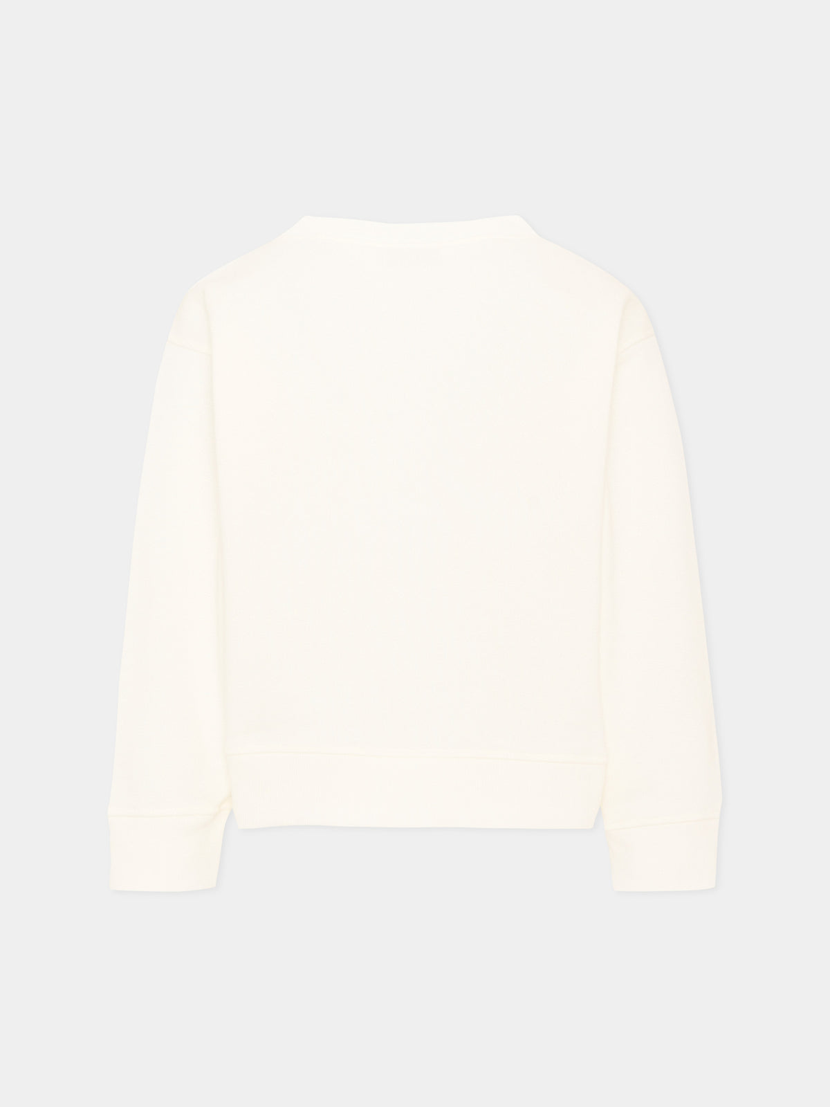 Ivory sweatshirt for Girl logo