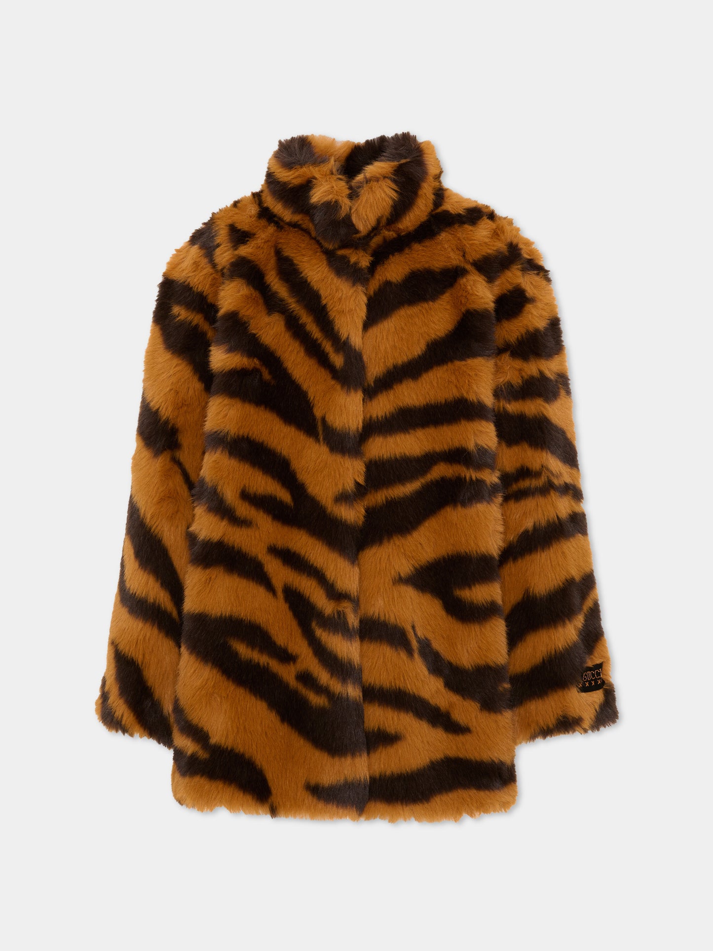 Ecopelliccia animalier per bambina