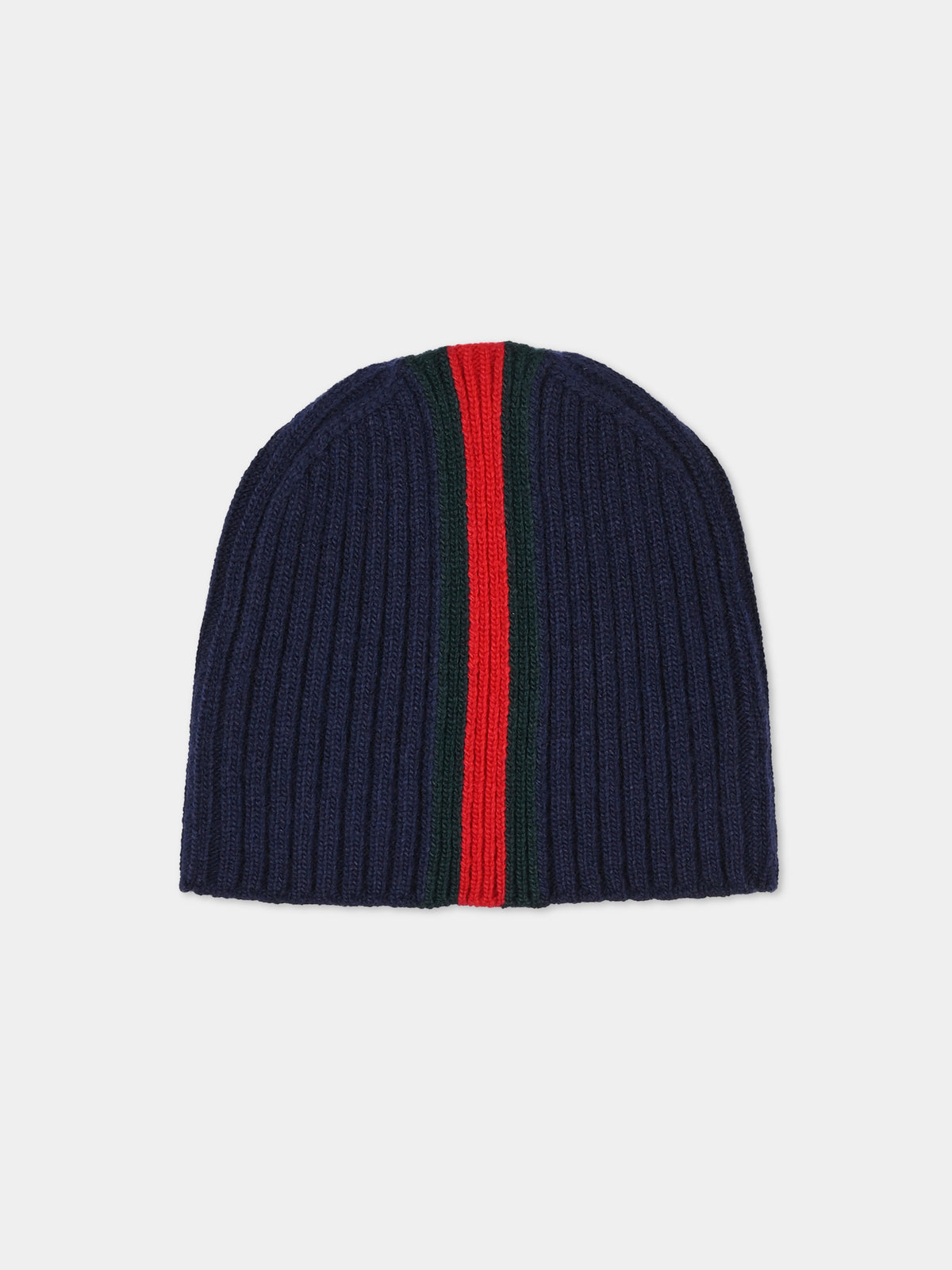 Berretto blu per bambini con Web,Gucci Kids,871021 4KADM 4066