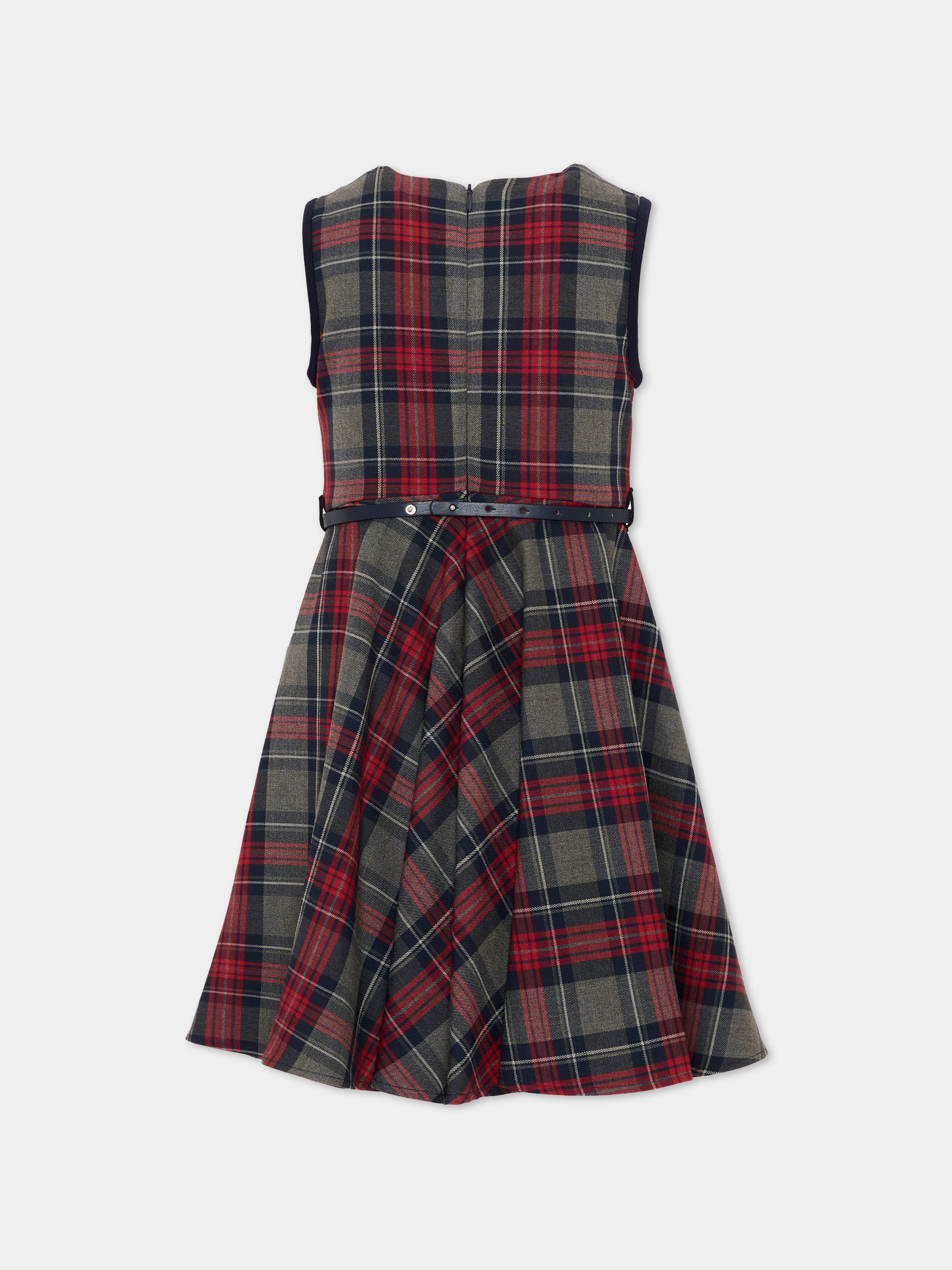 Vestito tartan per bambina,Monnalisa,18HSCA 8321 3156
