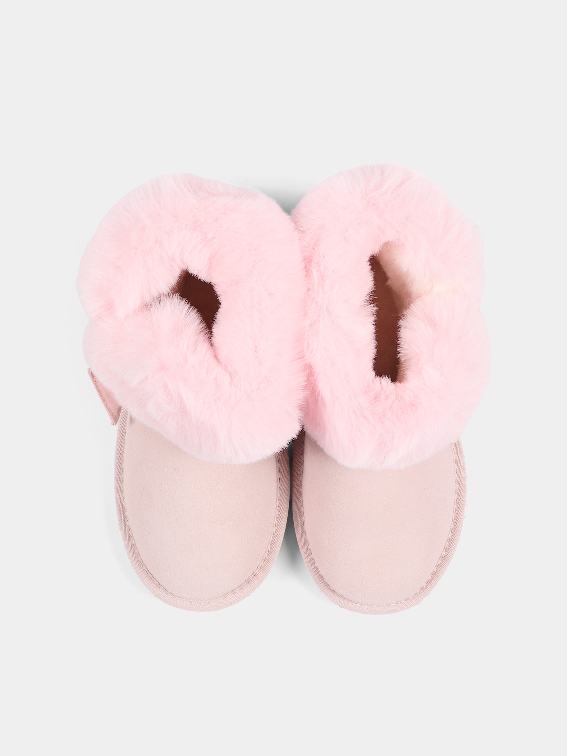 Stivaletti rosa per bambina con fiocco,Monnalisa,8CH005 8776 094F