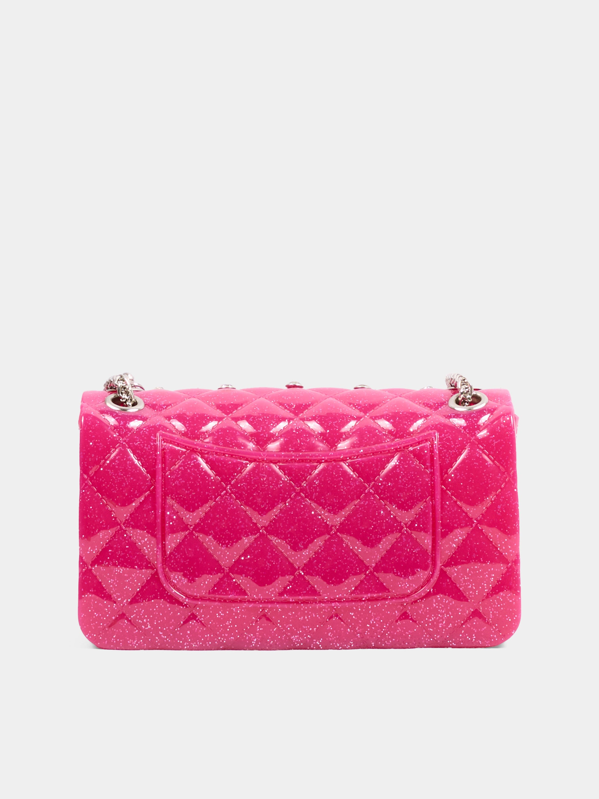 Borsa elegante fucsia per bambina con strass,Monnalisa,17H000 8726 0069