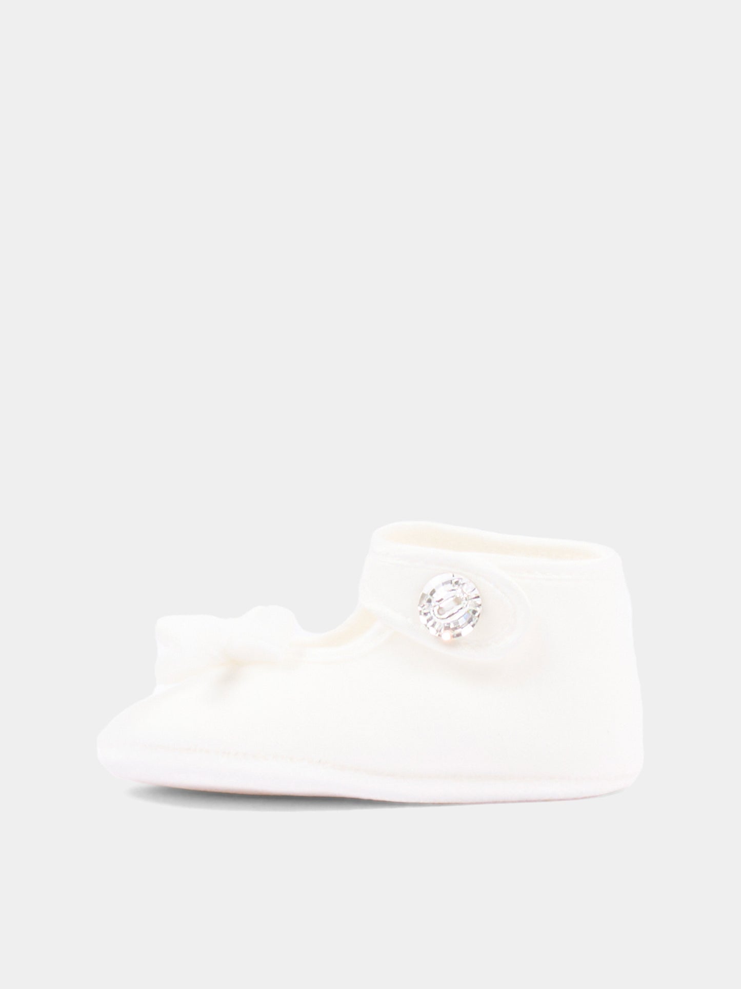 Ballerine avorio per neonata con fiocco,Monnalisa,73H001 8803 0001