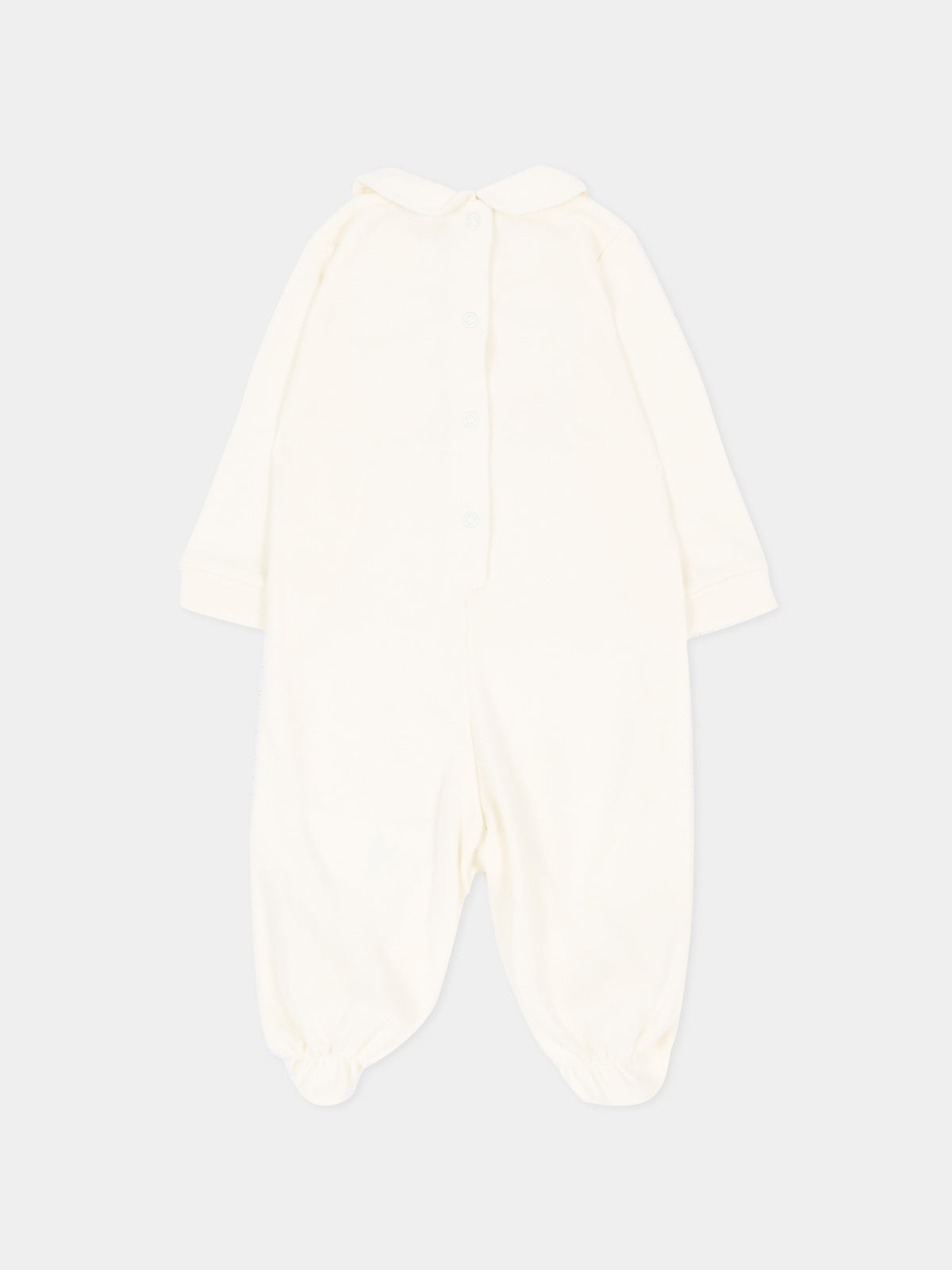 Tutina avorio per neonata con orsetto,Monnalisa,35H207 8001 0001