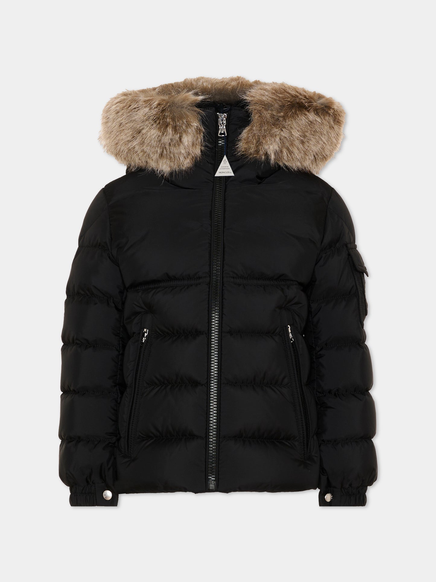 Piumini nero New Byronf per bambini con logo,Moncler Kids,L2954 1A00053 53A5E 999