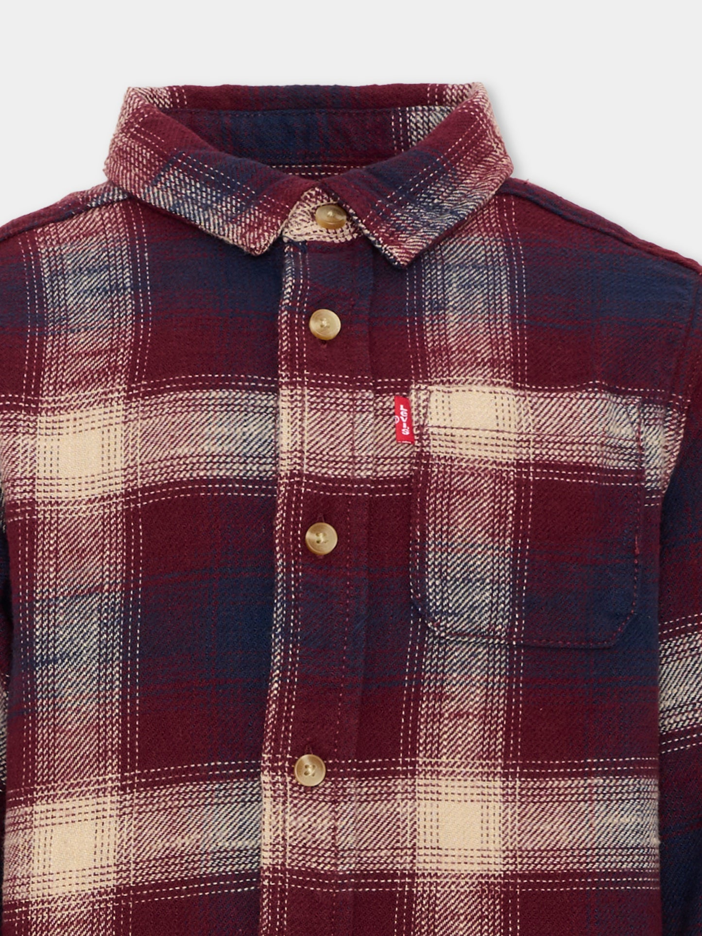 Camicia a manica lunga tartan per bambino,Levi's Kids,9ER927 RC9