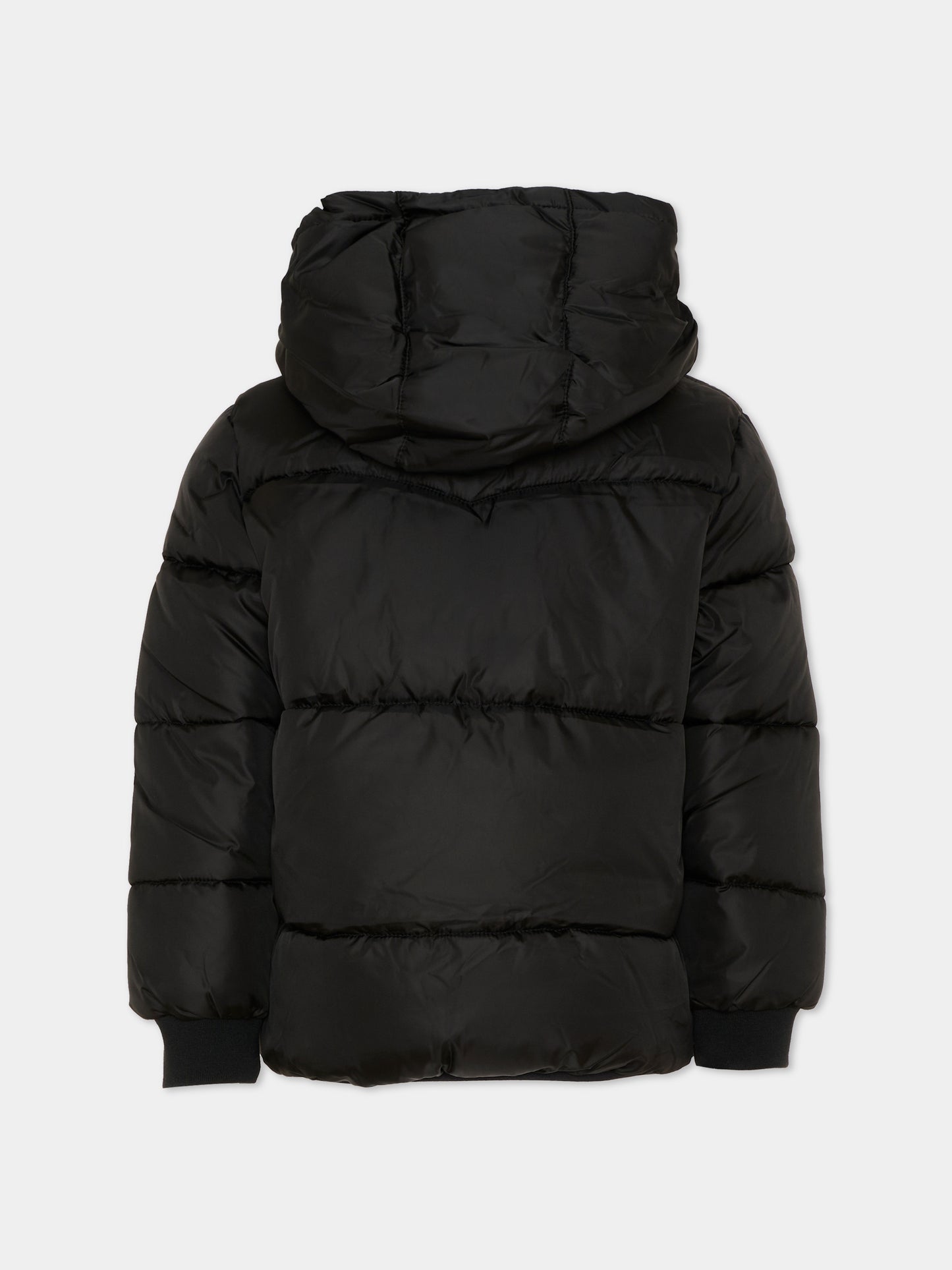 Piumino nero per bambini con cappuccio,Levi's Kids,9ER929 G52