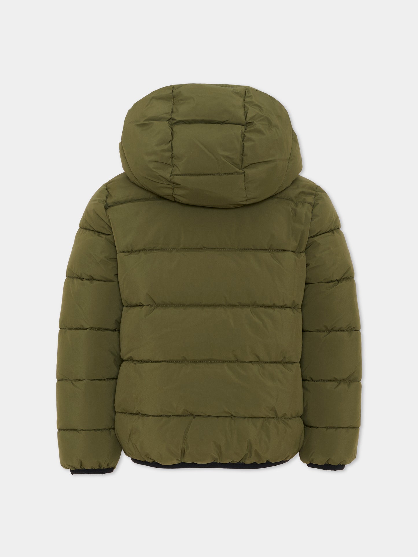 Piumino verde per bambini con cappuccio,Levi's Kids,9ER310 E3V