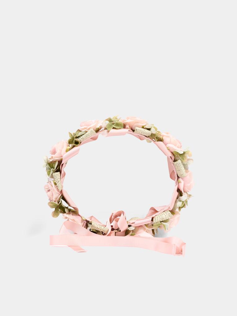 Cerchietto rosa floreale per bambina,Colorichiari,FL968538 AF768 83