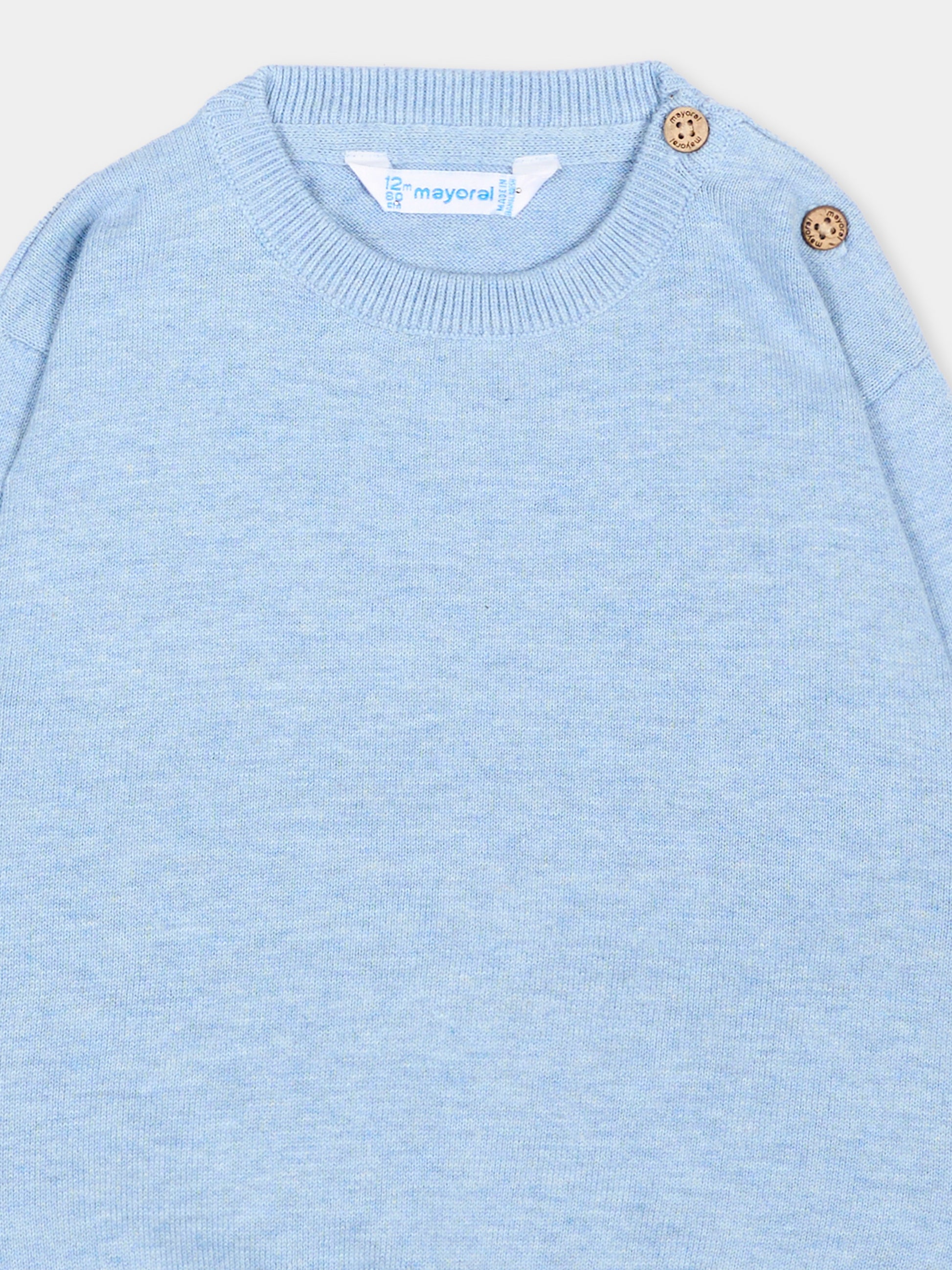 Maglione celeste per neonato,Mayoral,309 024