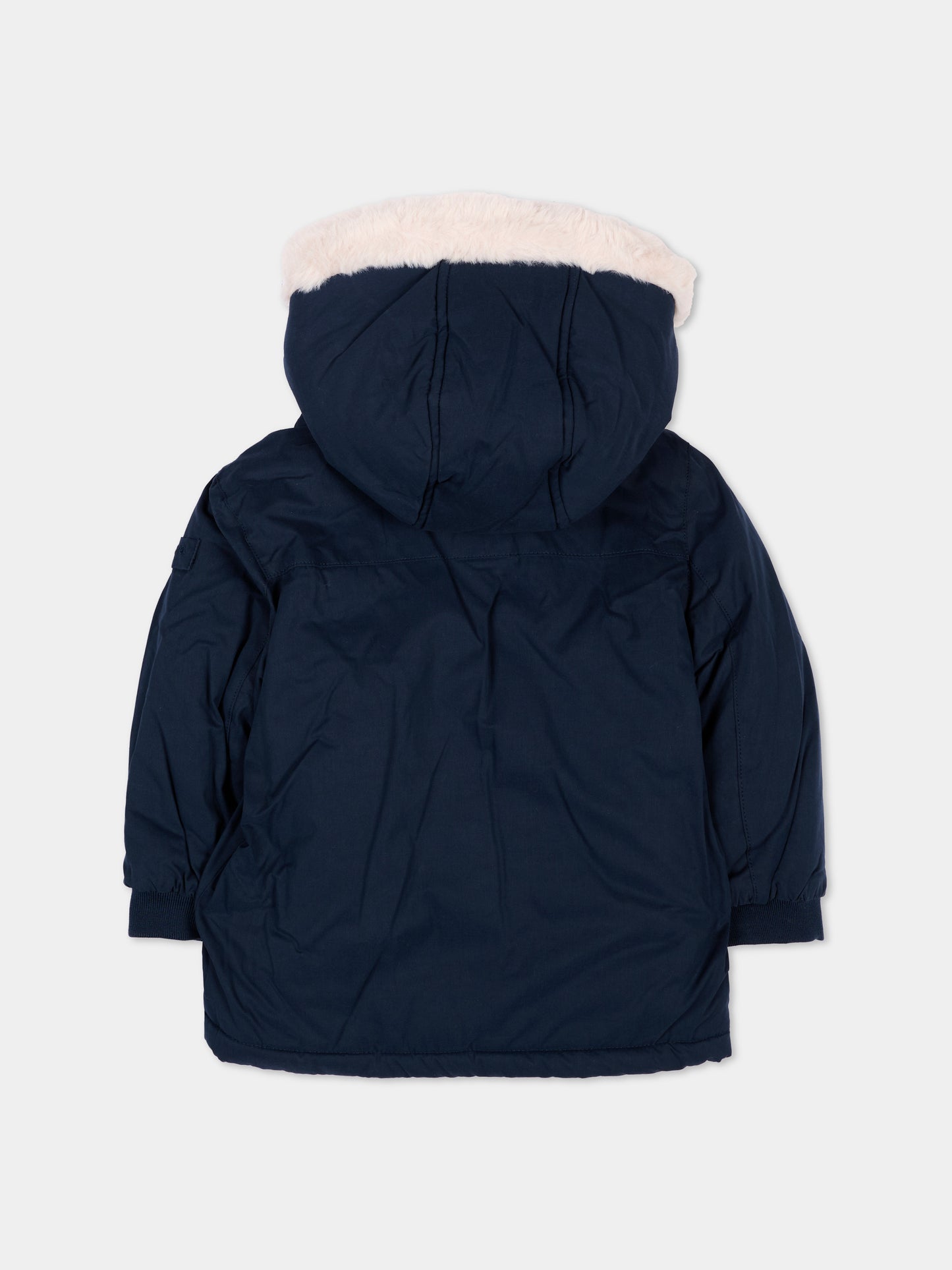 Parka blu per neonato con logo,Mayoral,2425 033