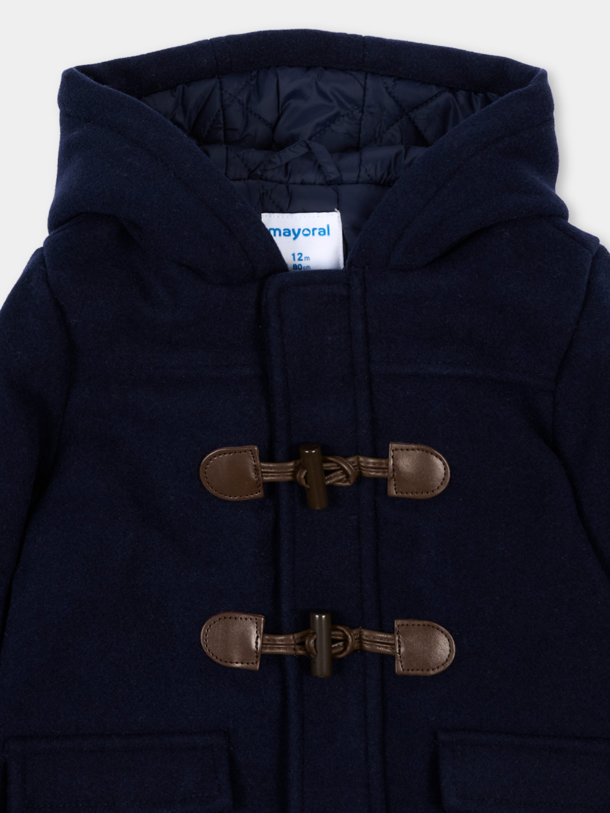 Cappotto blu per neonato con alamari,Mayoral,2426 041