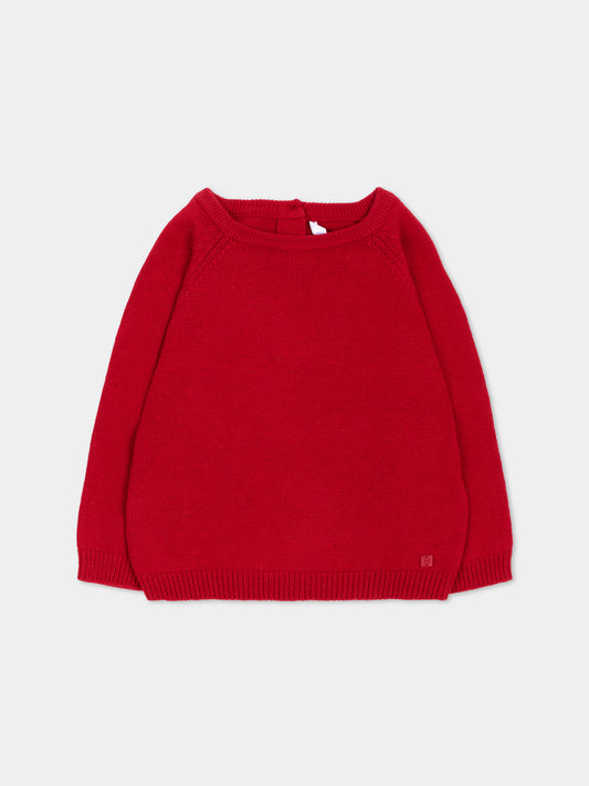 Maglione rosso per neonato,Mayoral,351 031