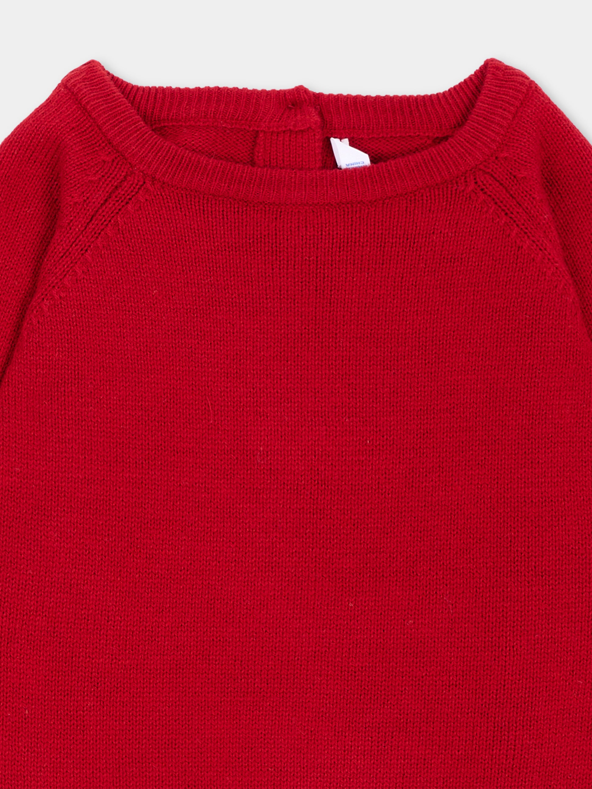 Maglione rosso per neonato,Mayoral,351 031