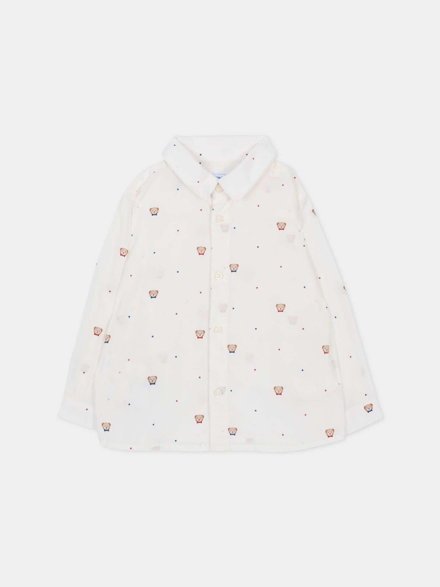 Camicia a manica lunga bianco neonato,Mayoral,2110 065
