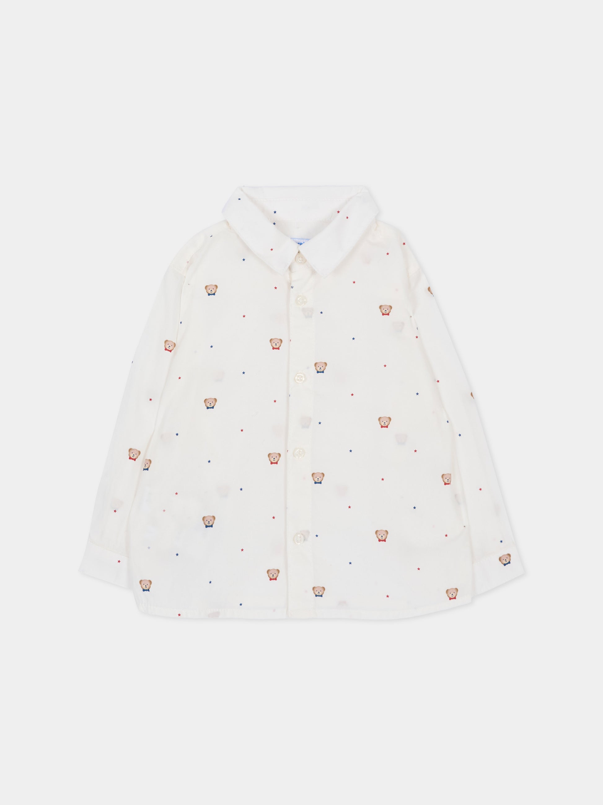 Camicia a manica lunga bianco neonato,Mayoral,2110 065