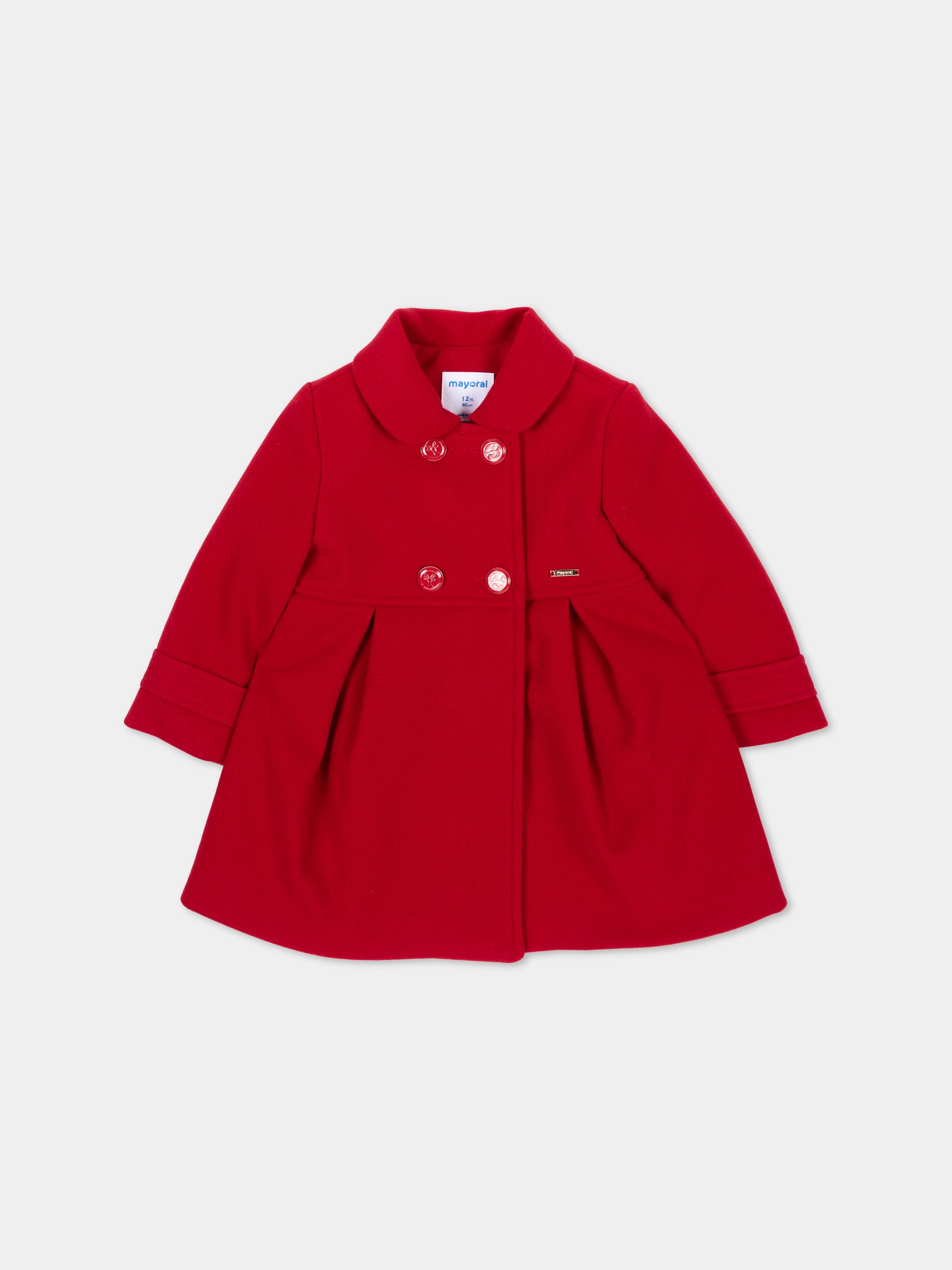Cappotto rosso per neonata doppiopetto,Mayoral,2415 013