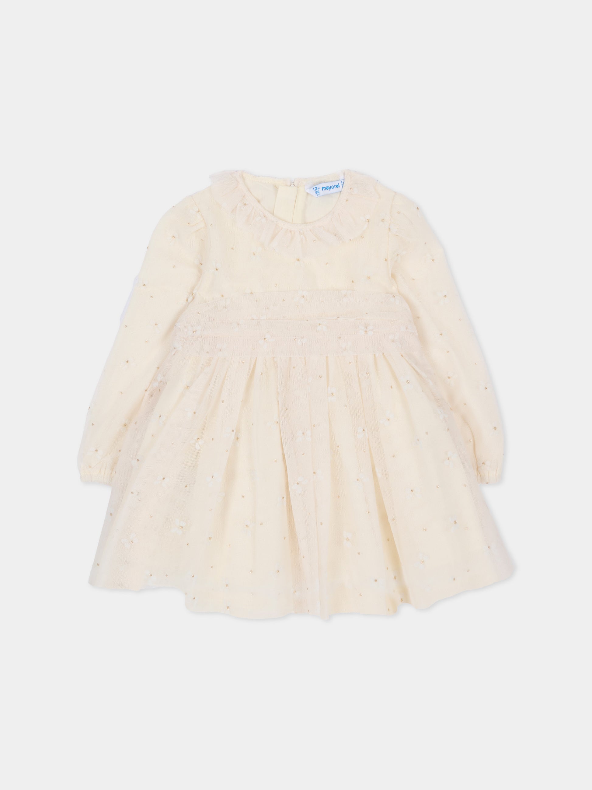 Abito elegante avorio per neonata,Mayoral,2903 080