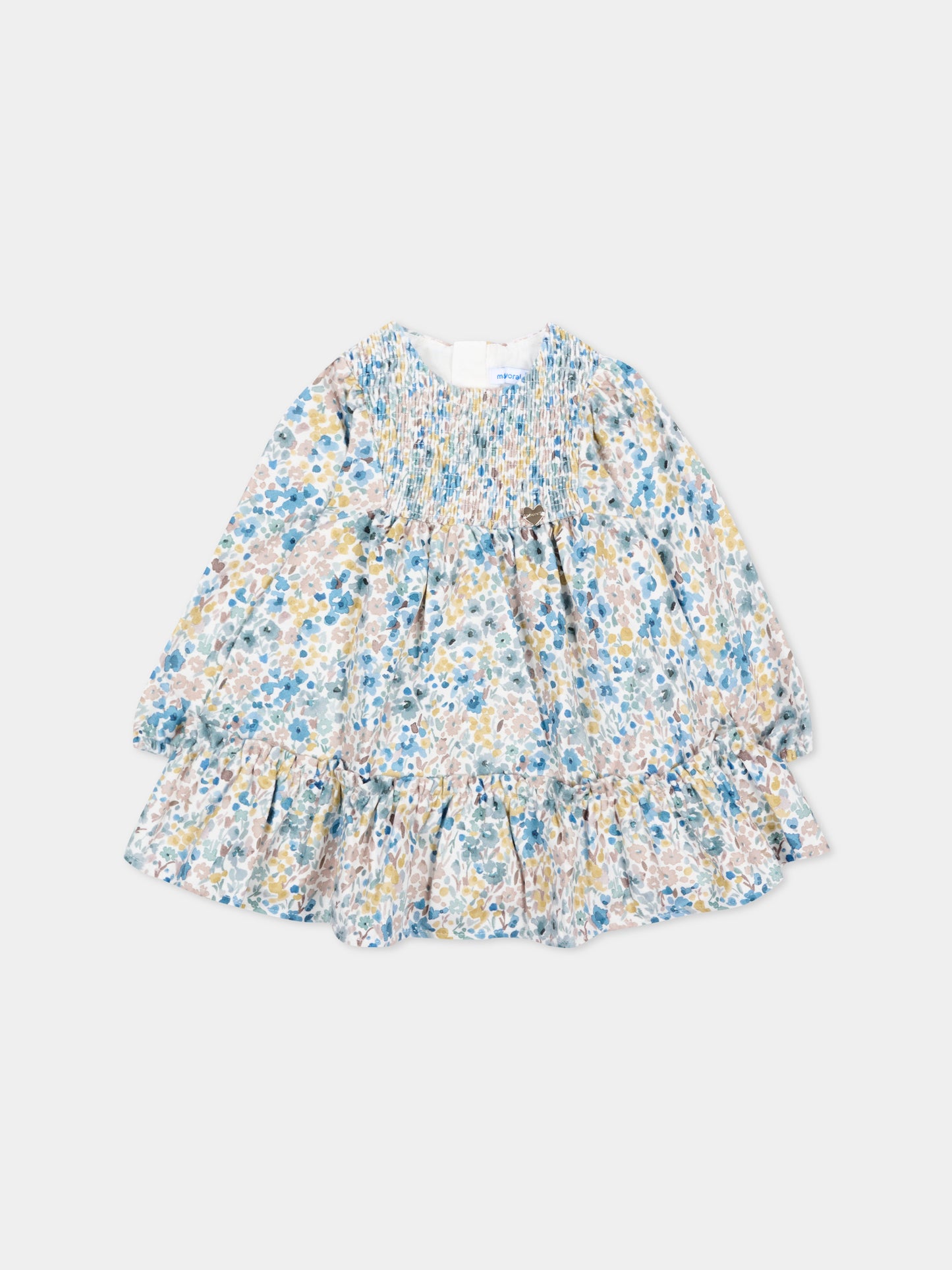 Vestito multicolor per neonata floreale,Mayoral,2946 029