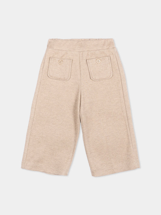 Pantaloni casual beige per neonata,Mayoral,2555 026